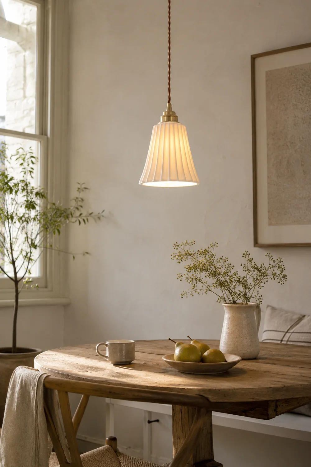 Trumpet Ceramic Pendant Light - Lumpaz