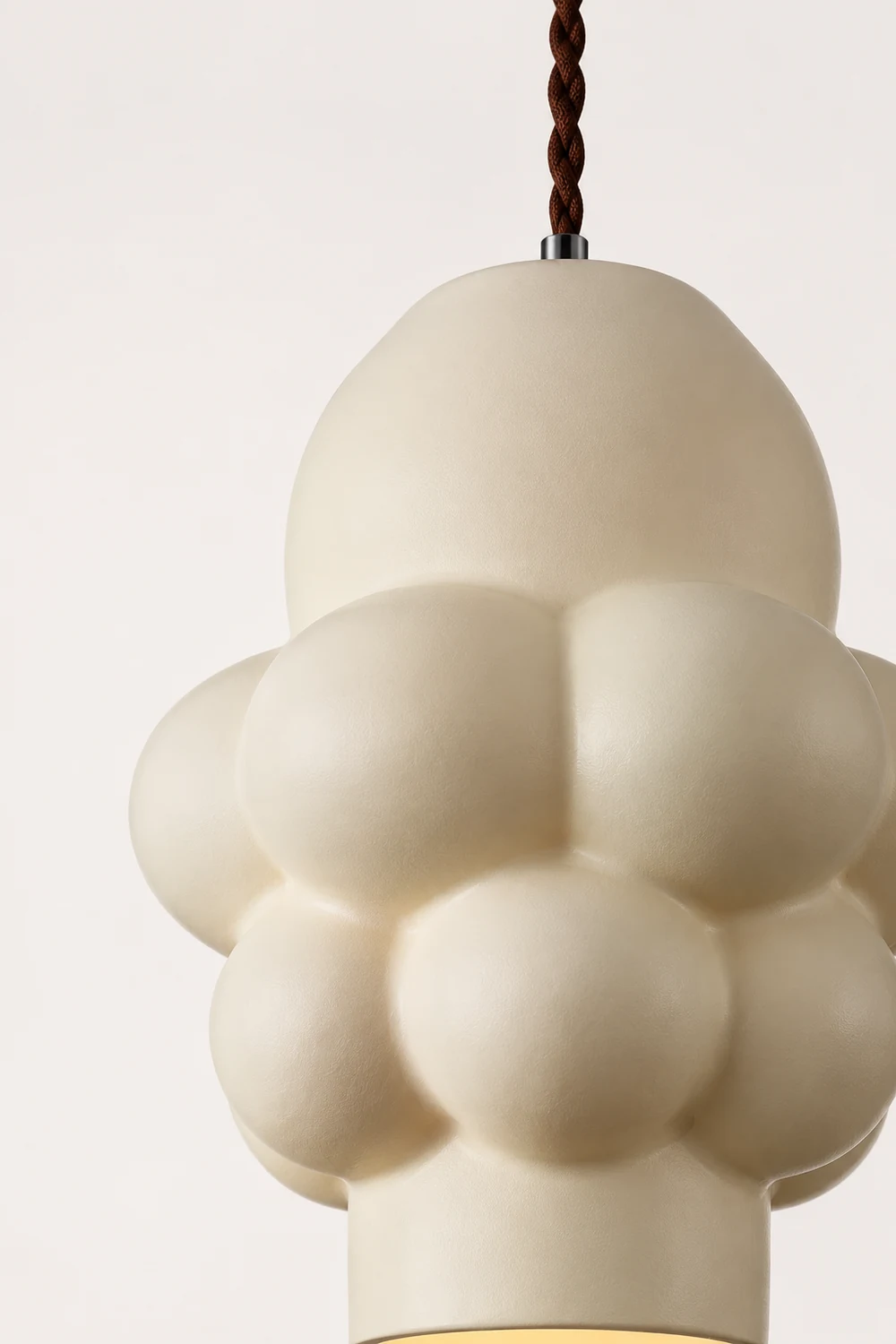 Resin Cream Pendant Lamp - Lumpaz
