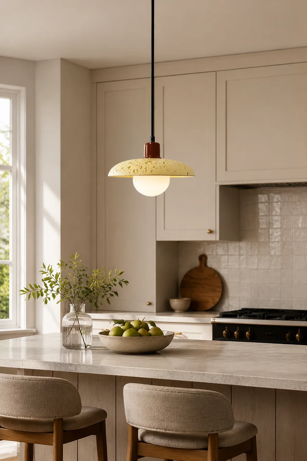 Revi Cement Pendant Light - Lumpaz