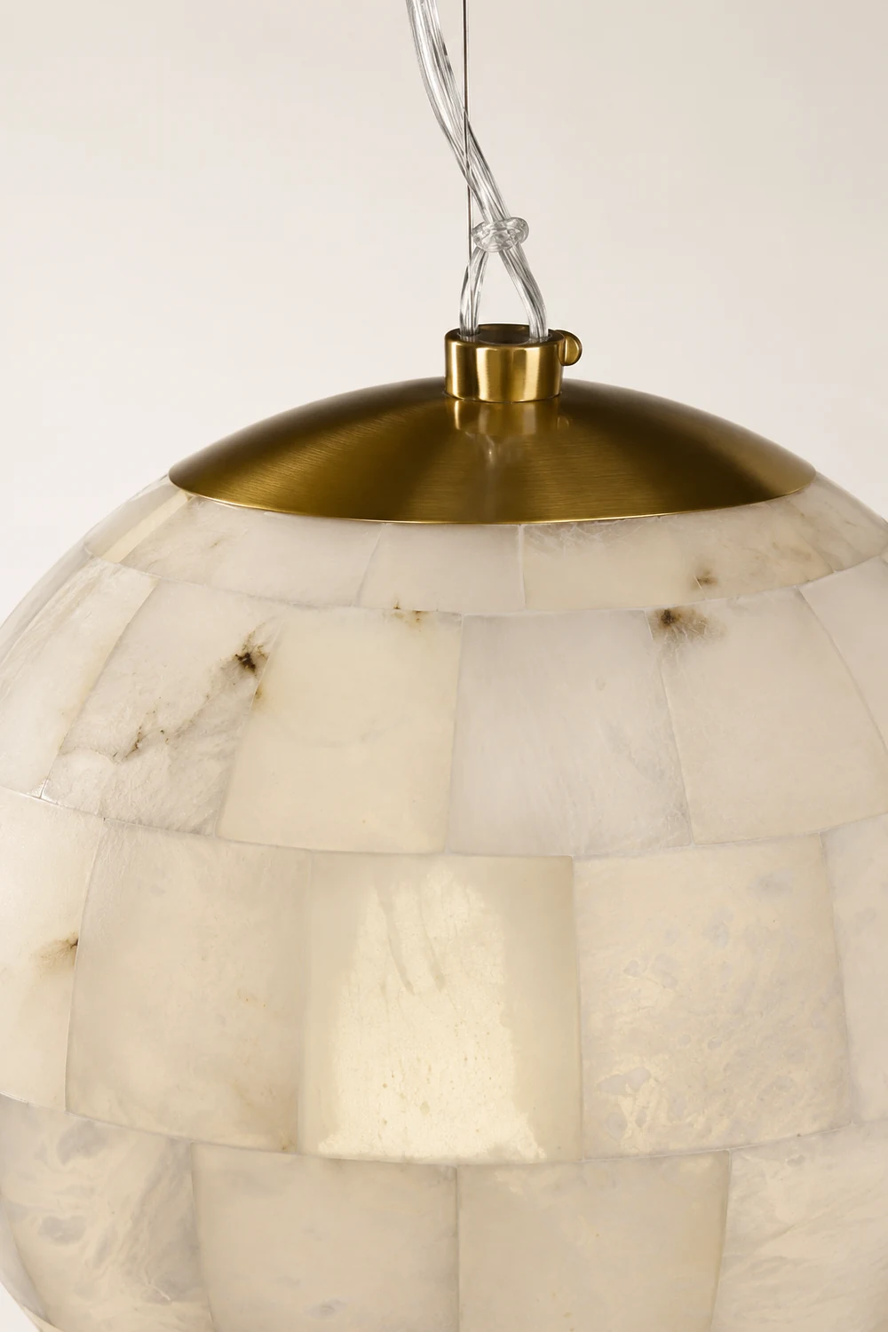 Alabaster Ball Pendant Light - Lumpaz