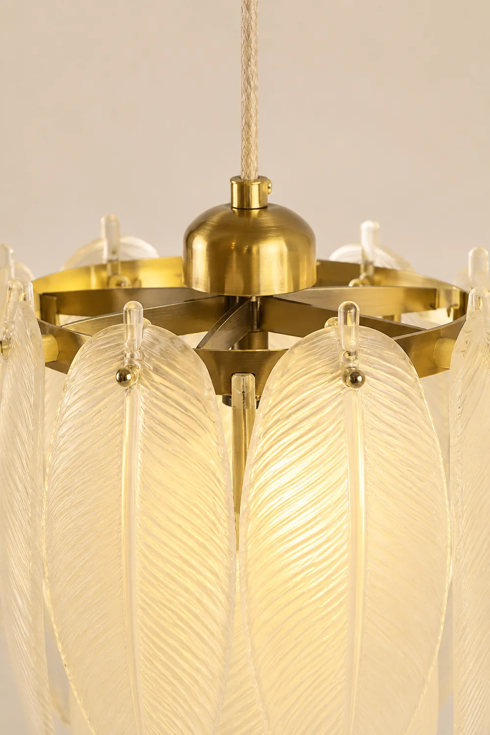 Glass Feather Pendant Light - Lumpaz