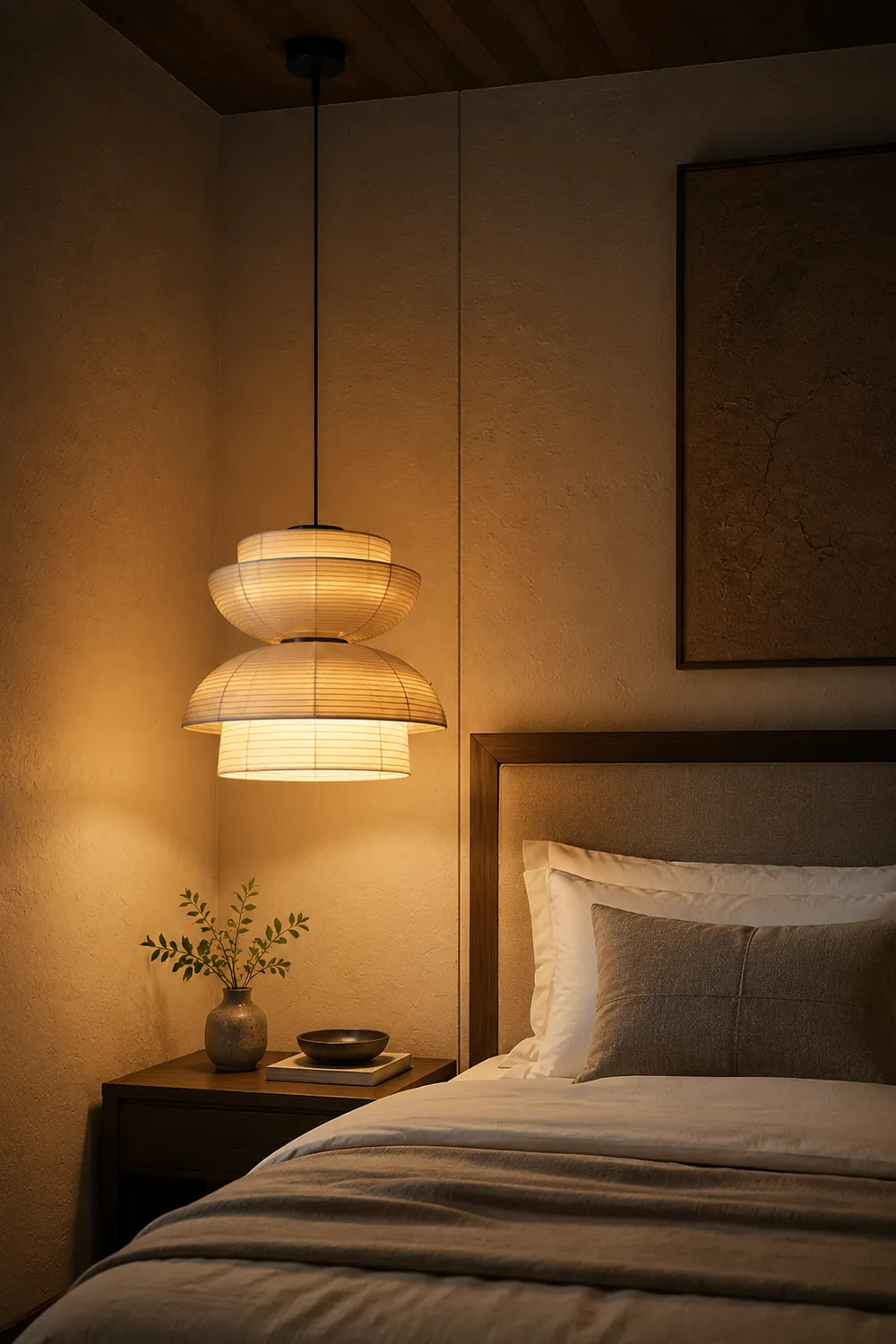 Fabric Art Hanging Lamp - Lumpaz