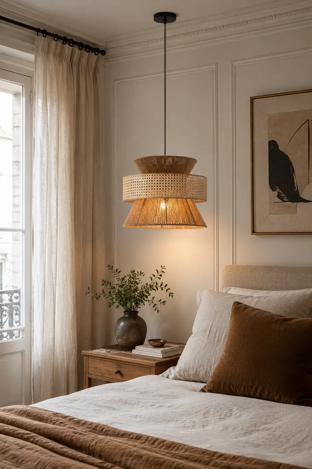 Rattan Bamboo Pendant Lamp - Lumpaz