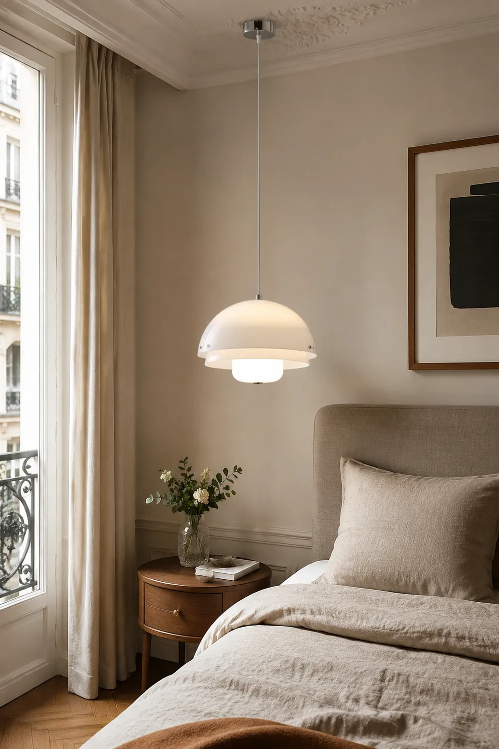Milk White Layer Pendant Lamp - Lumpaz