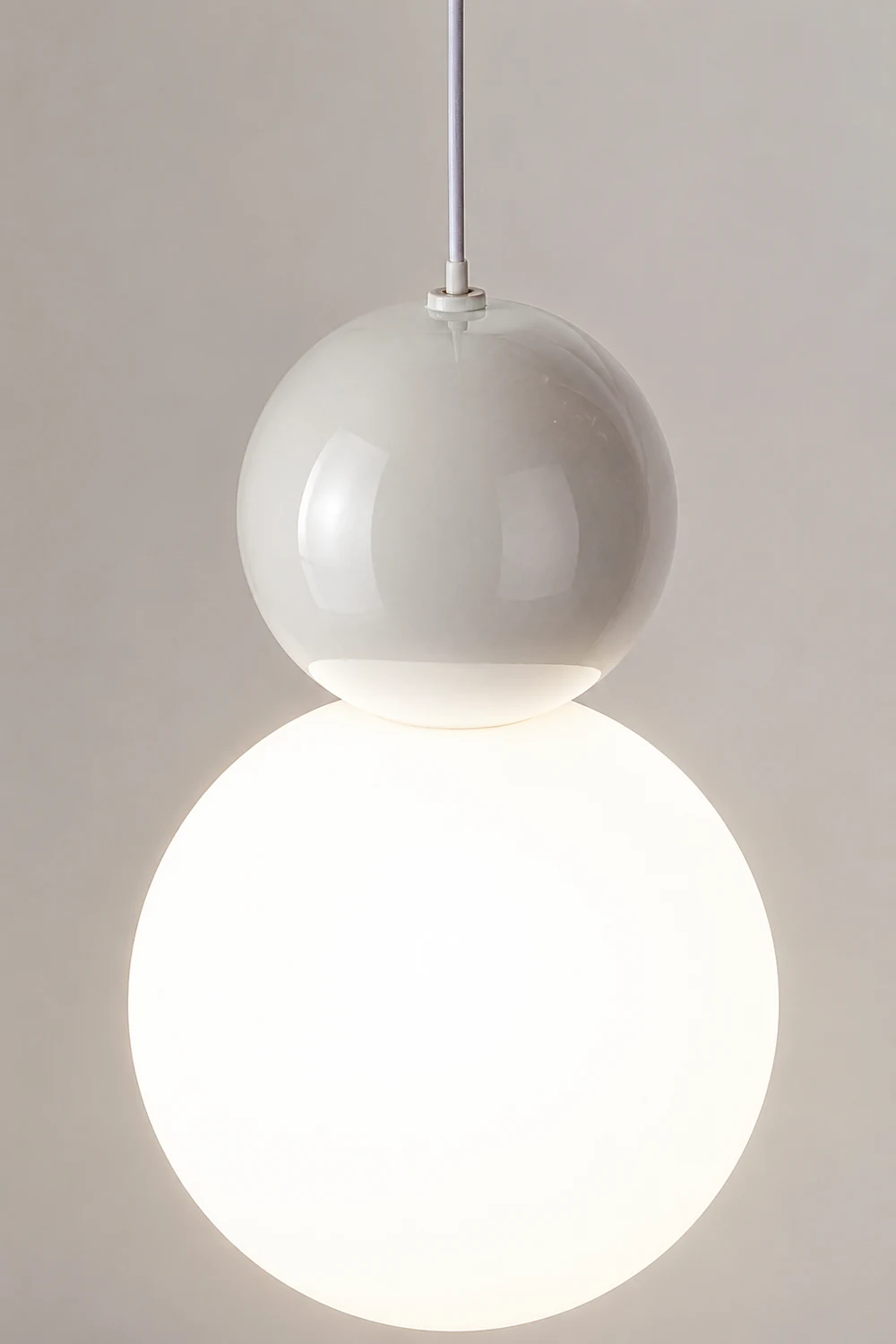 Acrylic Two Ball Pendant Light - Lumpaz