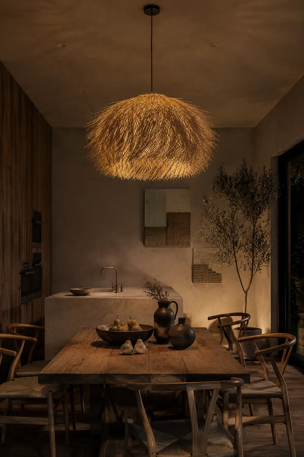 Hues Wicker Pendant Lamp - Lumpaz