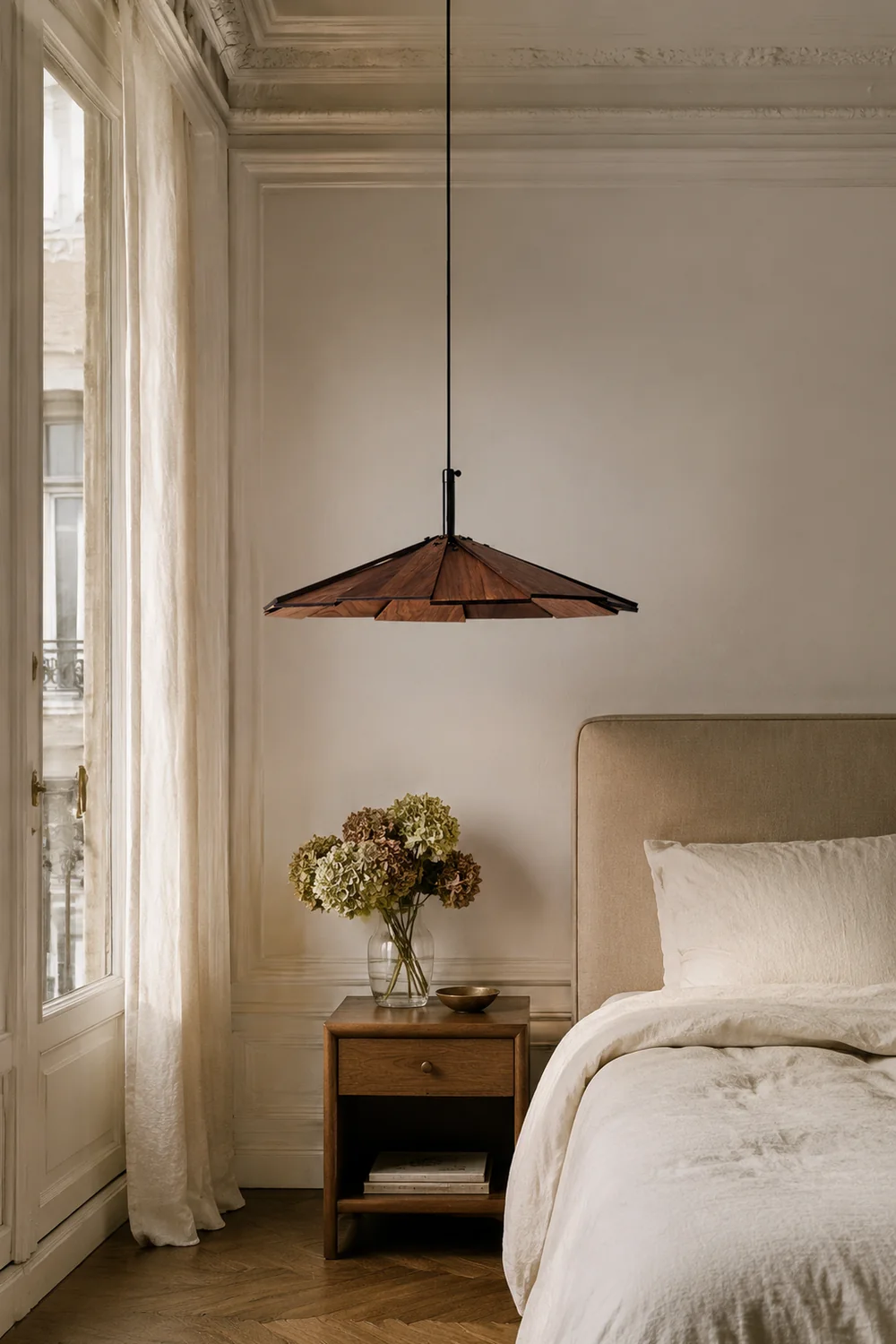 Umbrella Wooden Pendant Light - Lumpaz