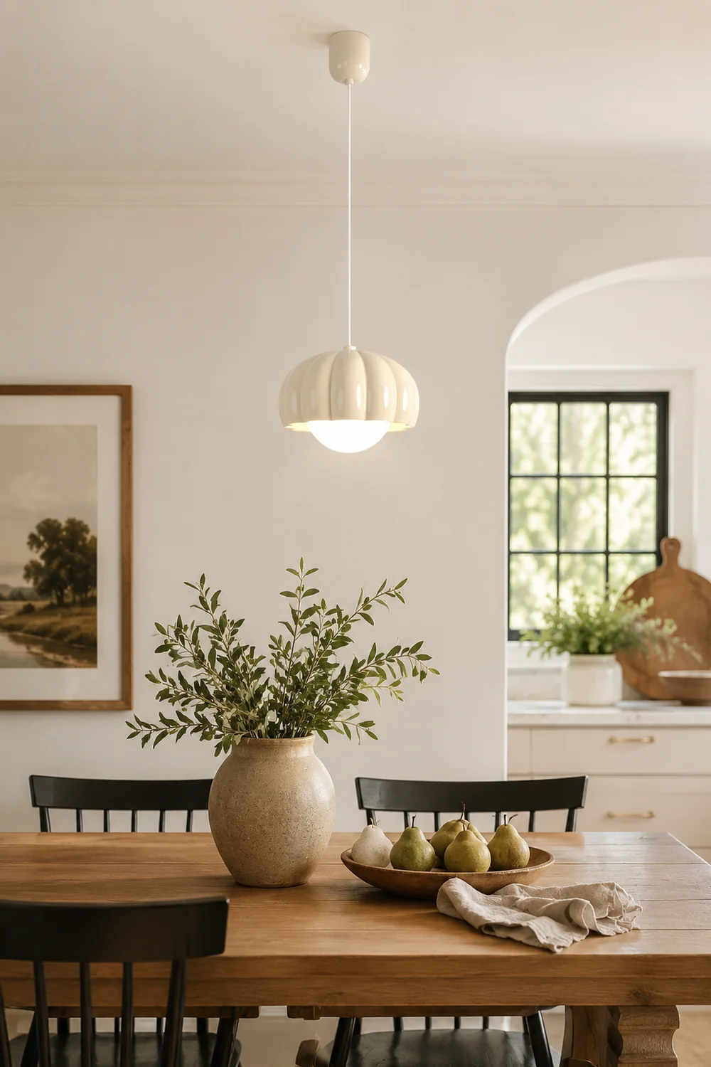 Creamy Pumpkin Pendant Light - Lumpaz