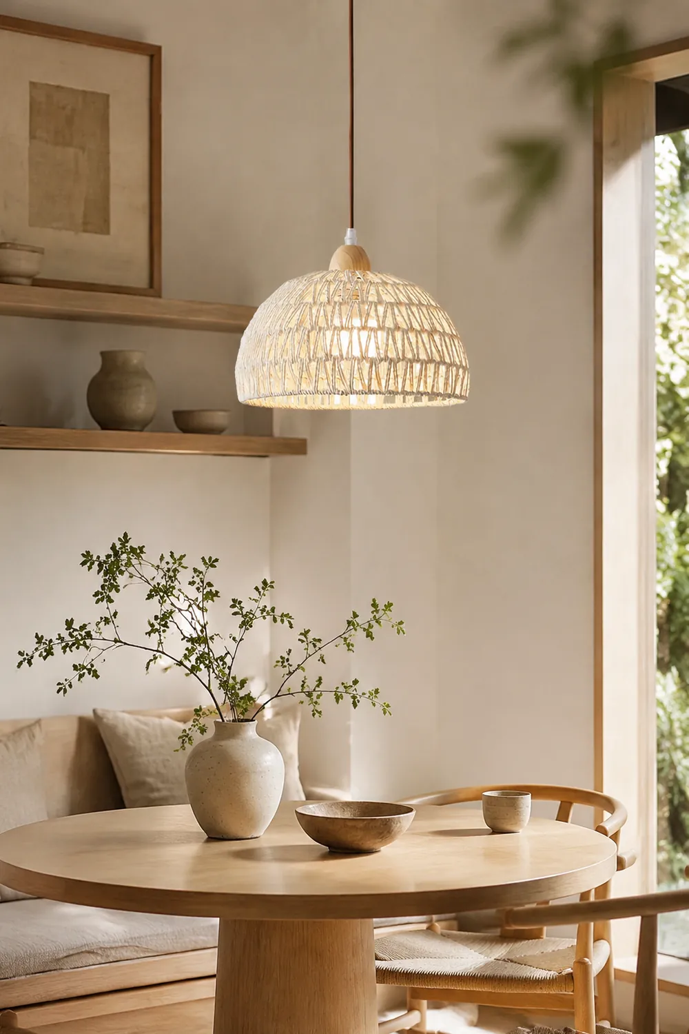 Rattan Arch Pendant Lamp - Lumpaz