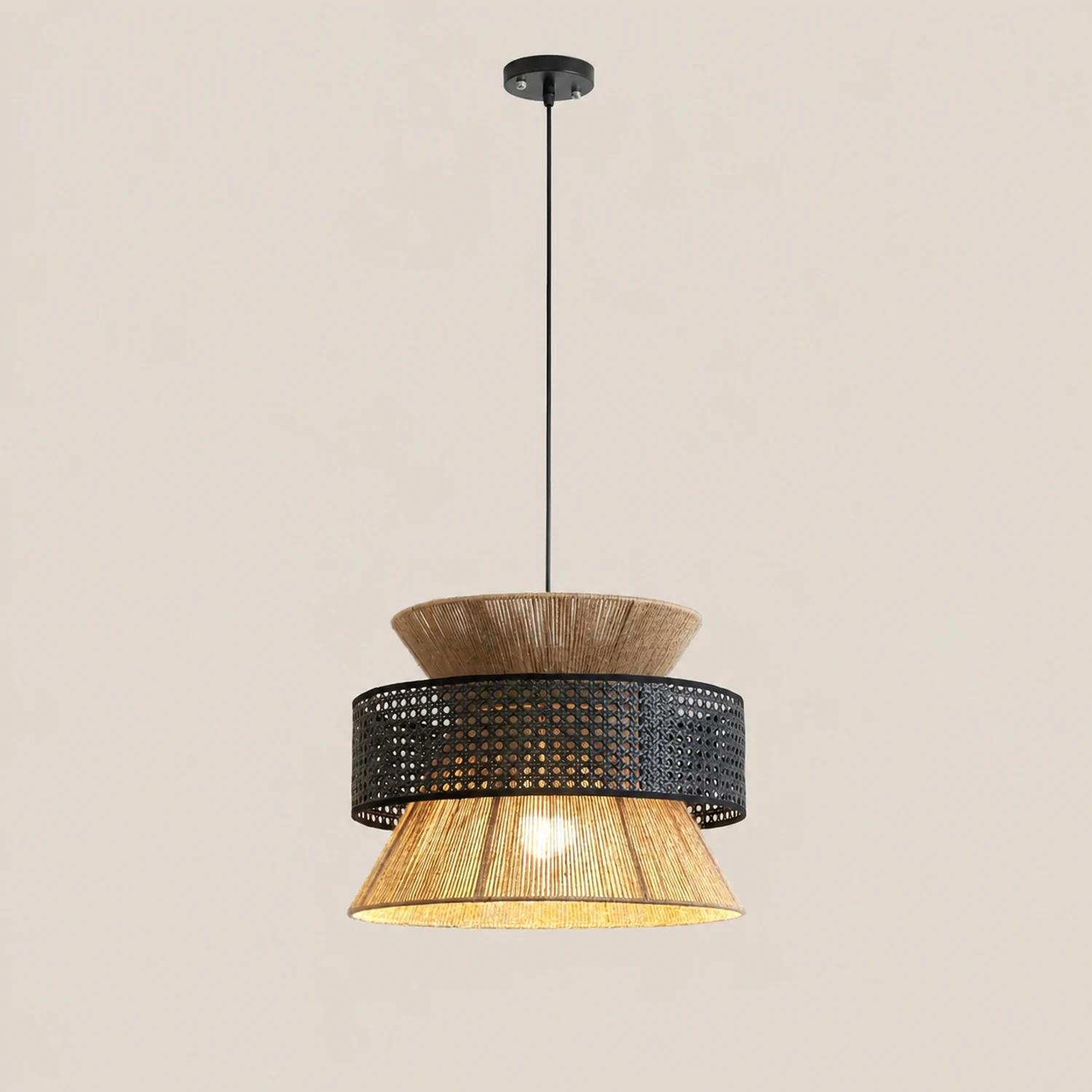 Rattan Bamboo Pendant Lamp - Lumpaz