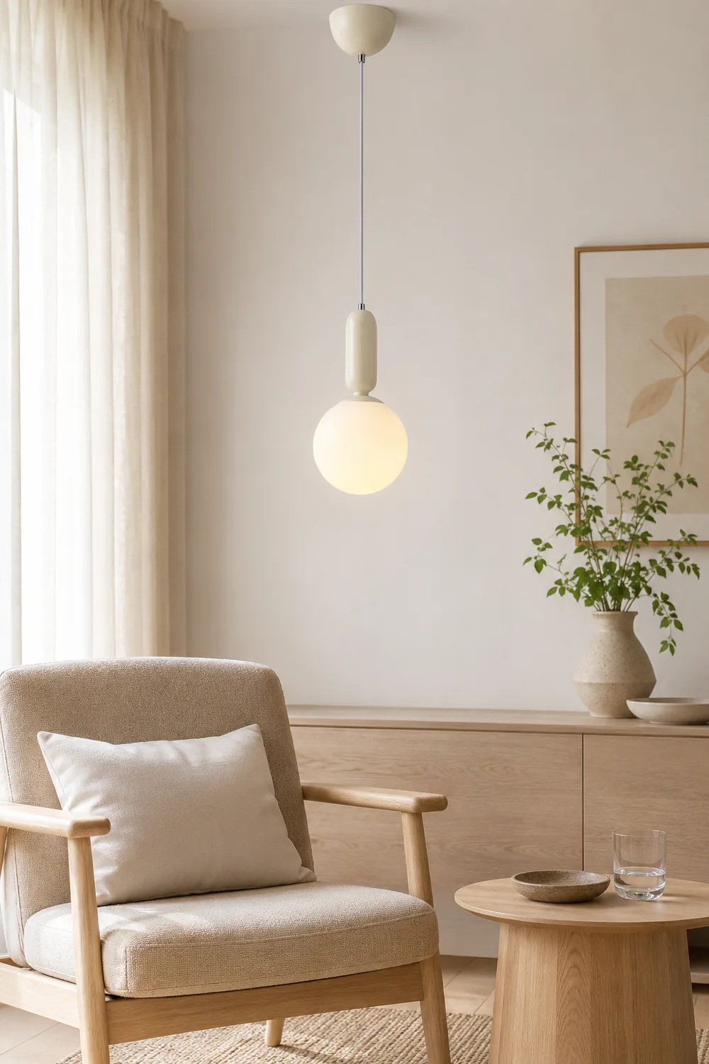 Glass Globe Ball Pendant Light - Lumpaz