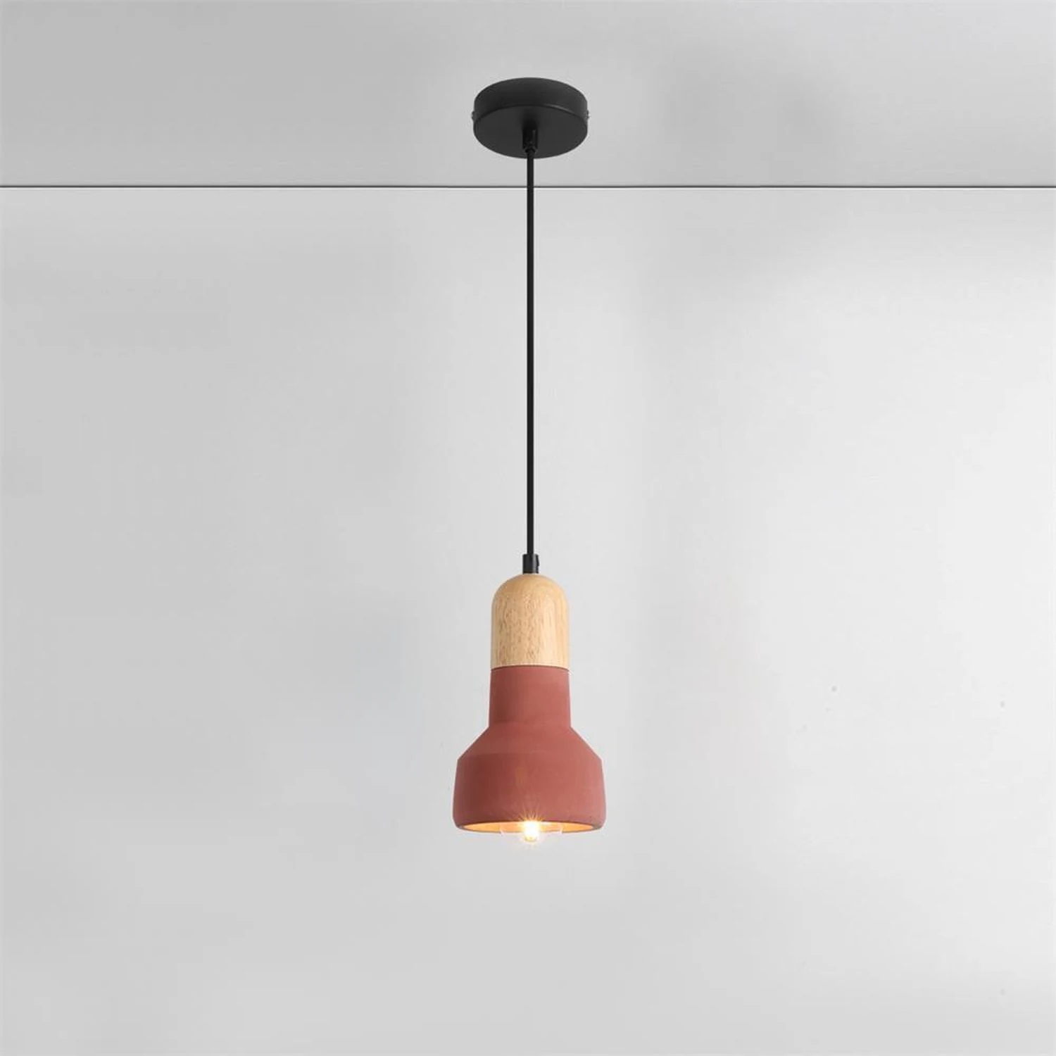 Nessa Wood Pendant Light - Lumpaz