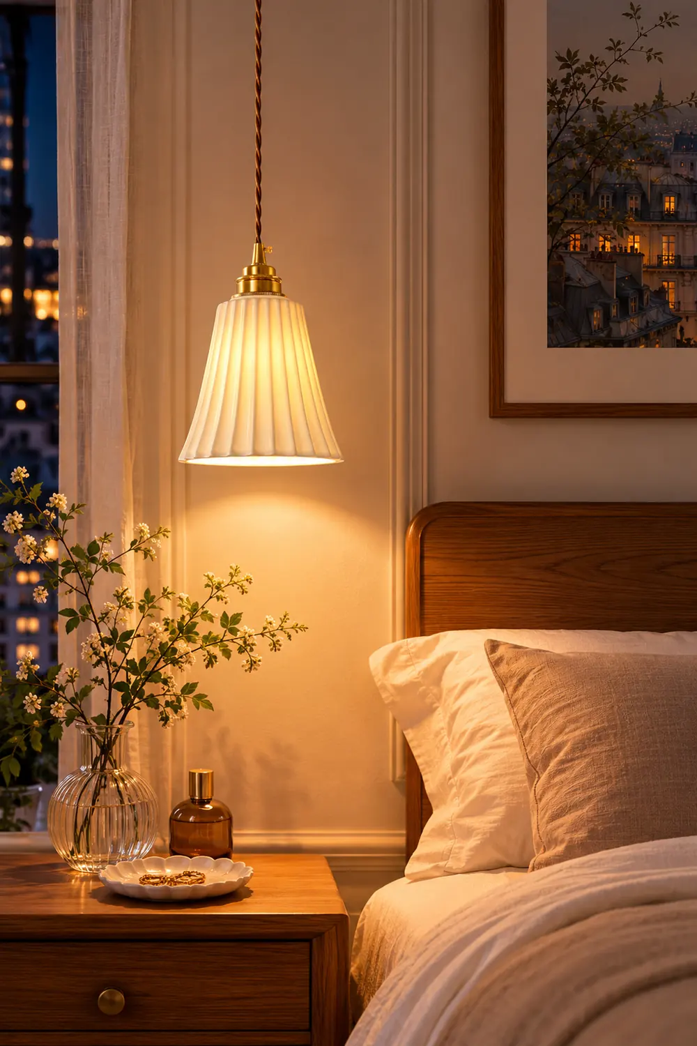 Trumpet Ceramic Pendant Light - Lumpaz