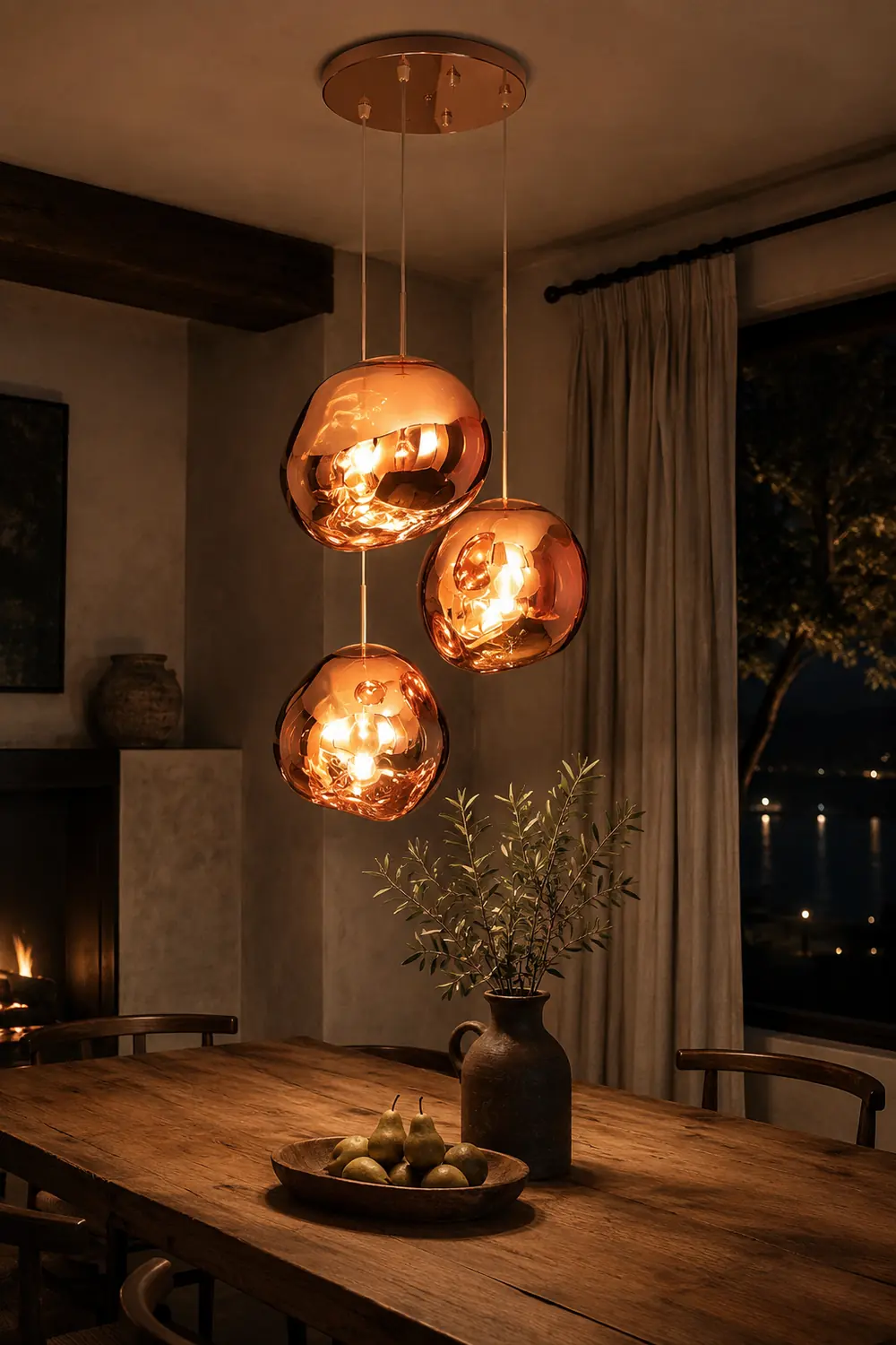 Multi Lava Round Pendant Lamp - Lumpaz
