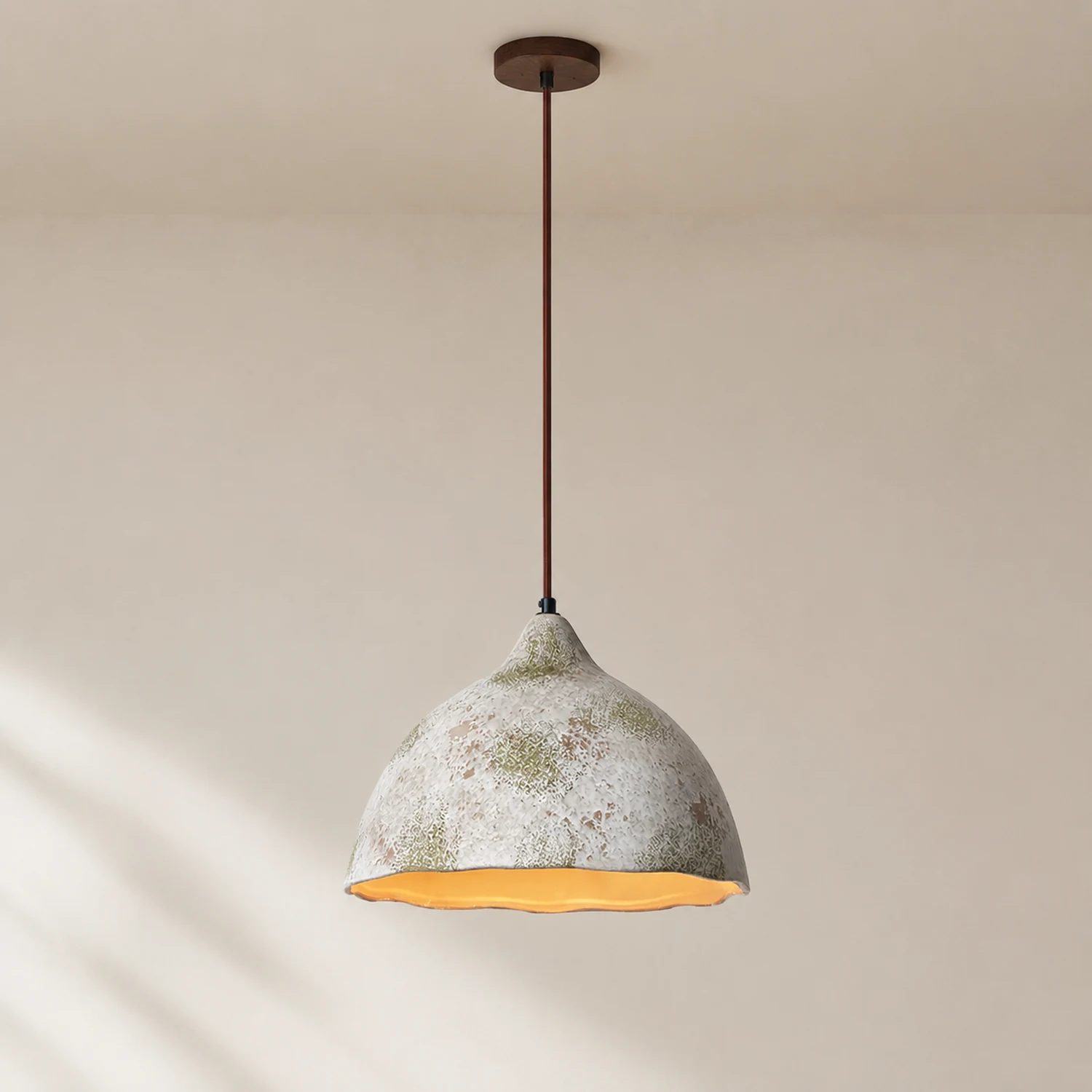 Pear Shape Ceramic Pendant Light - Lumpaz