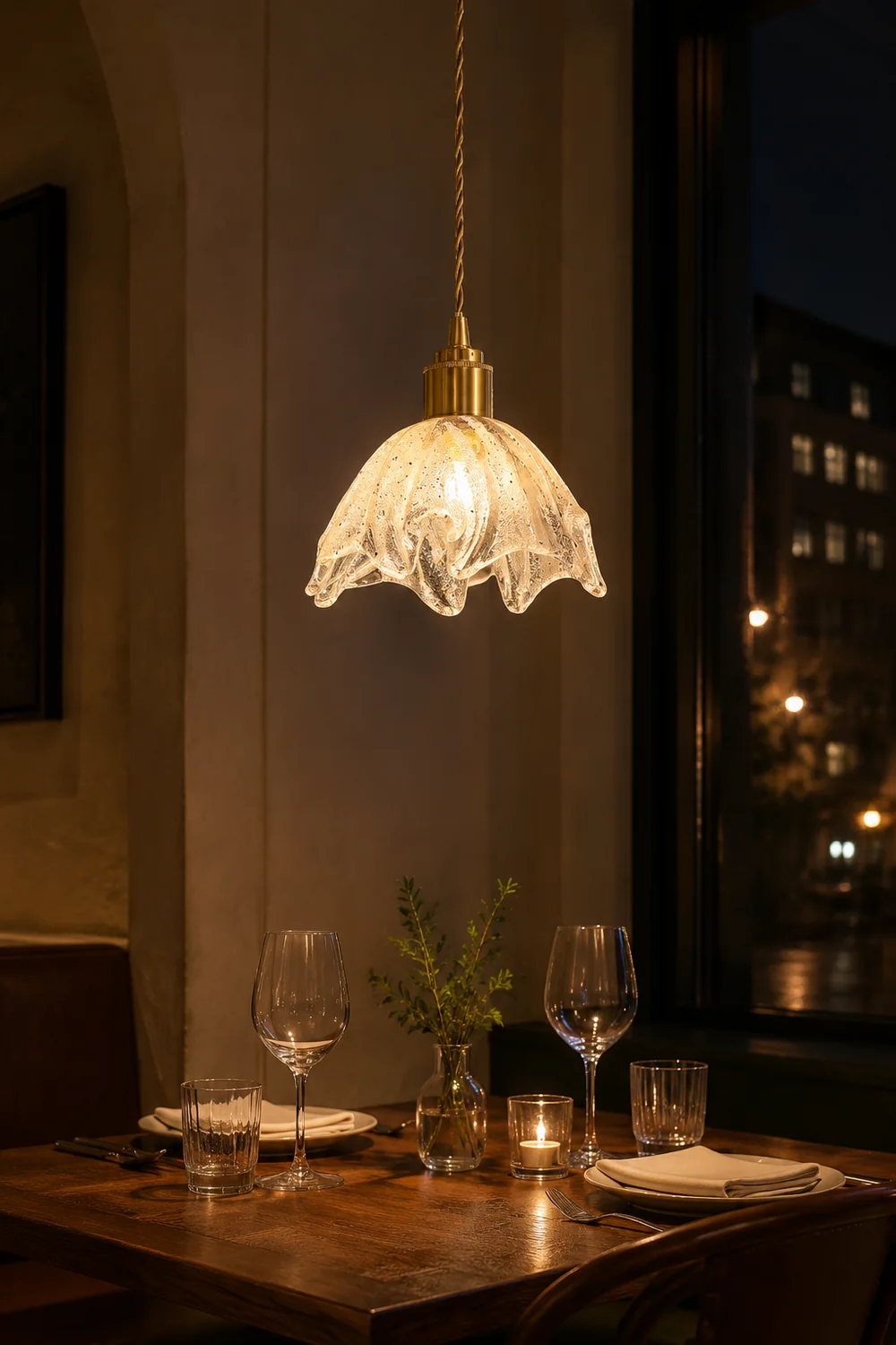 Lotus Crystal Small Pendant Light - Lumpaz