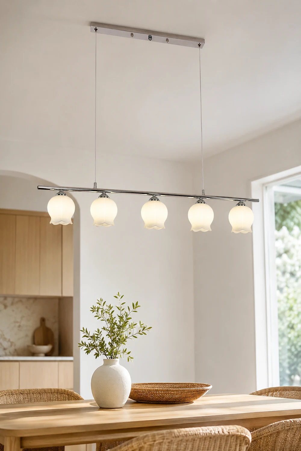 Floral Glass Modern Pendant Lamp - Lumpaz