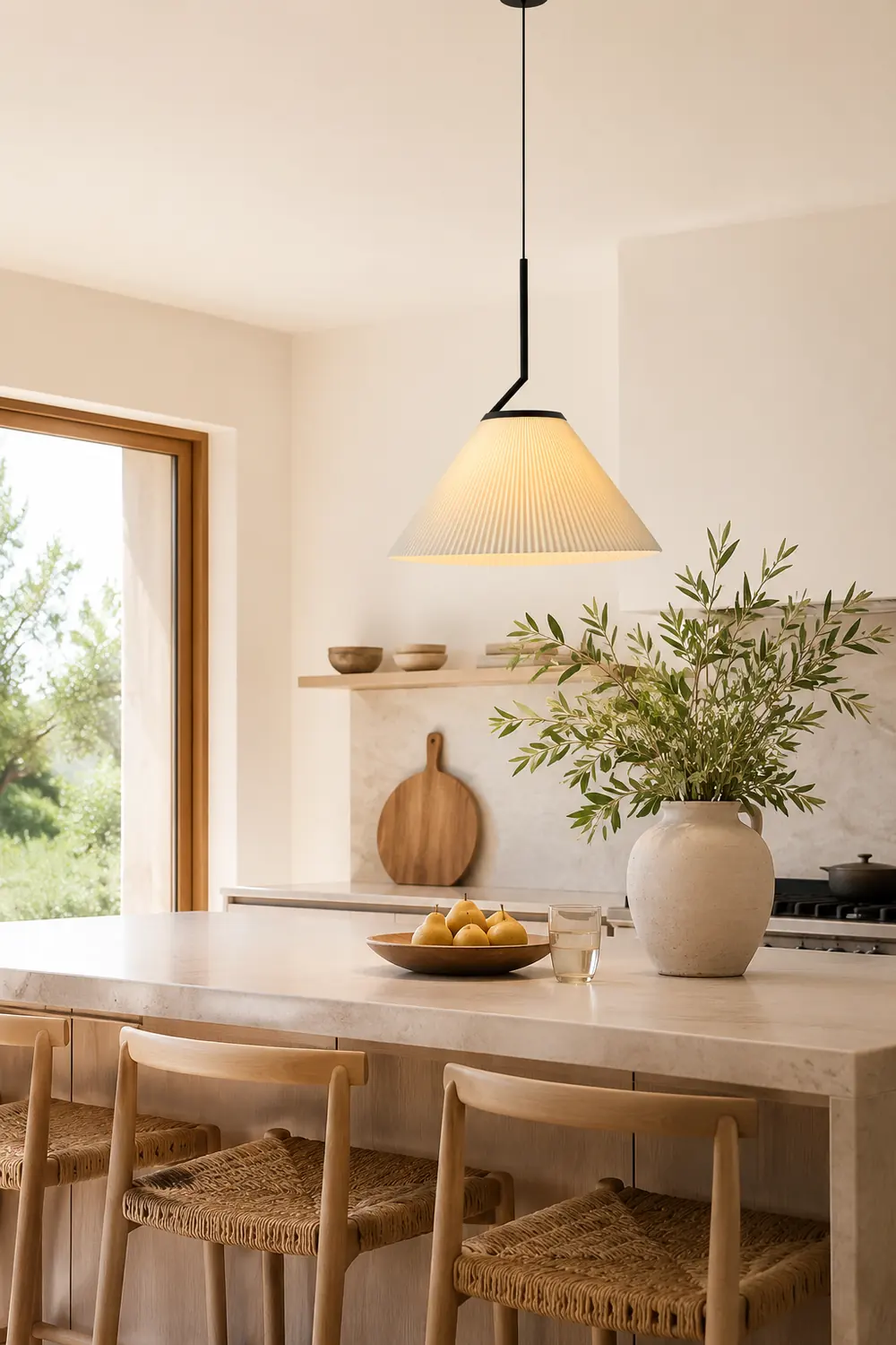 Pleated Skirt Pendant Light - Lumpaz