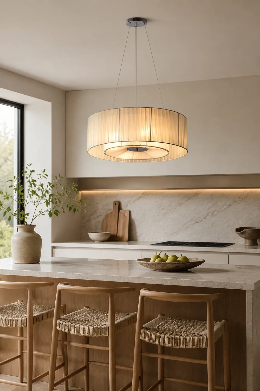 Ruffle Pleated Pendant Lamp - Lumpaz