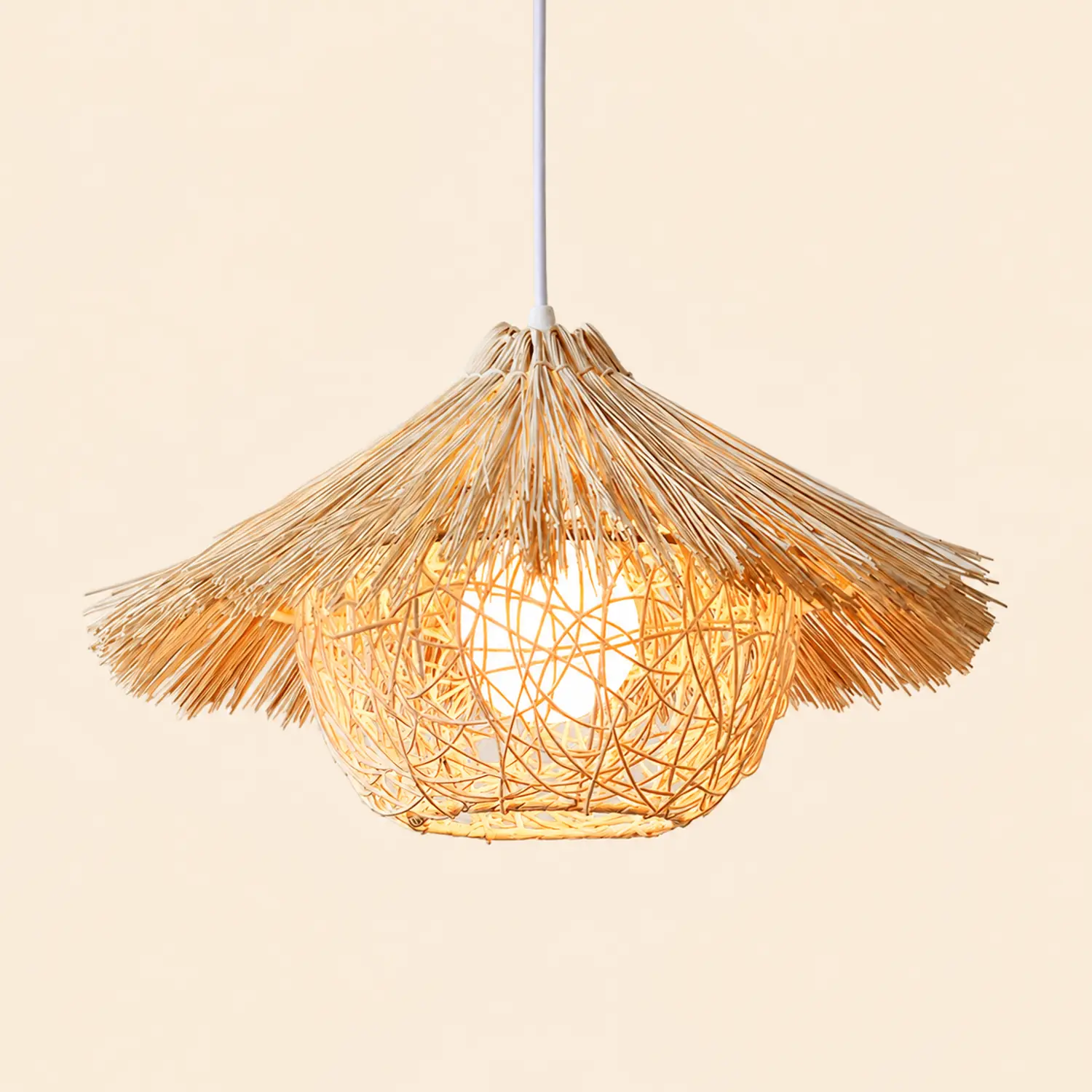 Straw Hat Pendant Light - Lumpaz