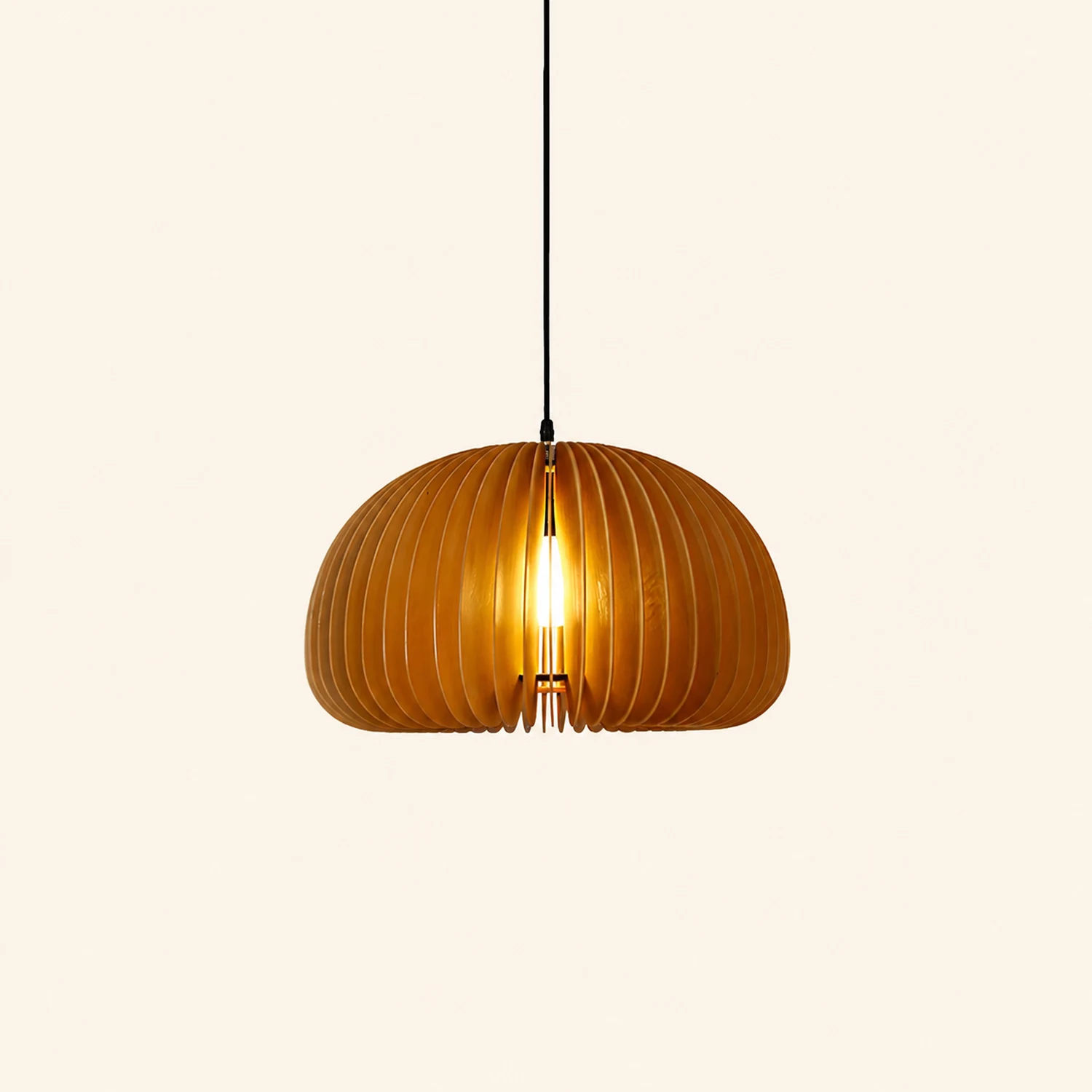 Wooden Orb Pendant Lamp - Lumpaz