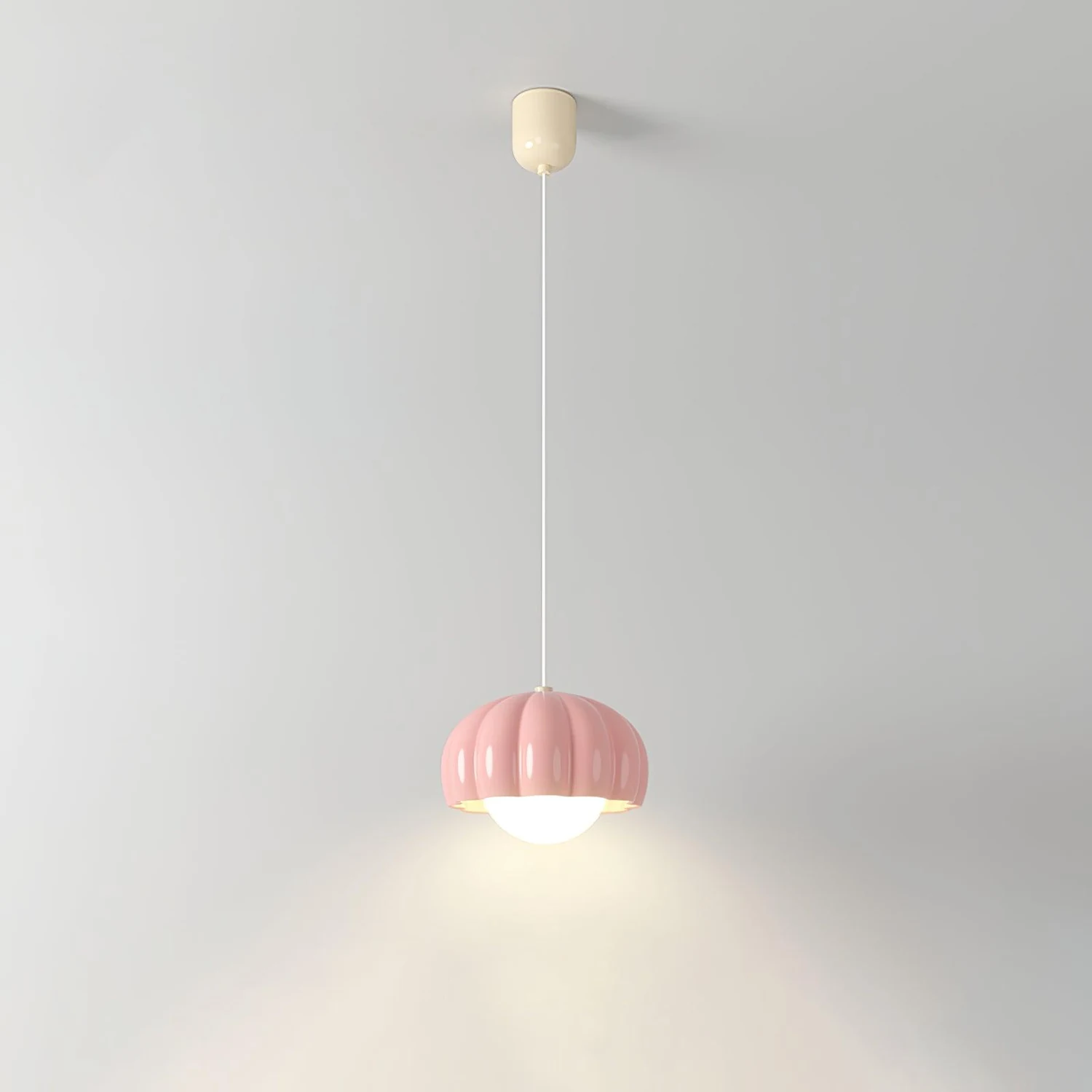 Creamy Pumpkin Pendant Light - Lumpaz