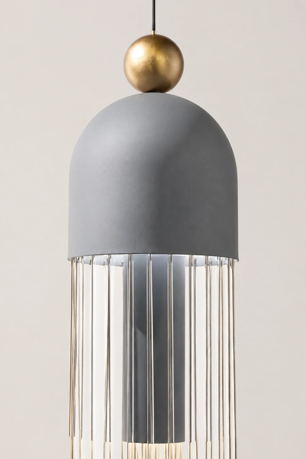 Metal Glass Pendant Light - Lumpaz