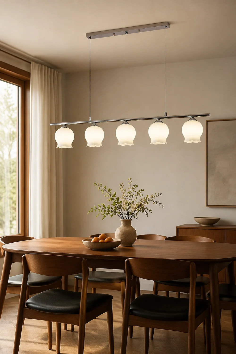 Floral Glass Modern Pendant Lamp - Lumpaz
