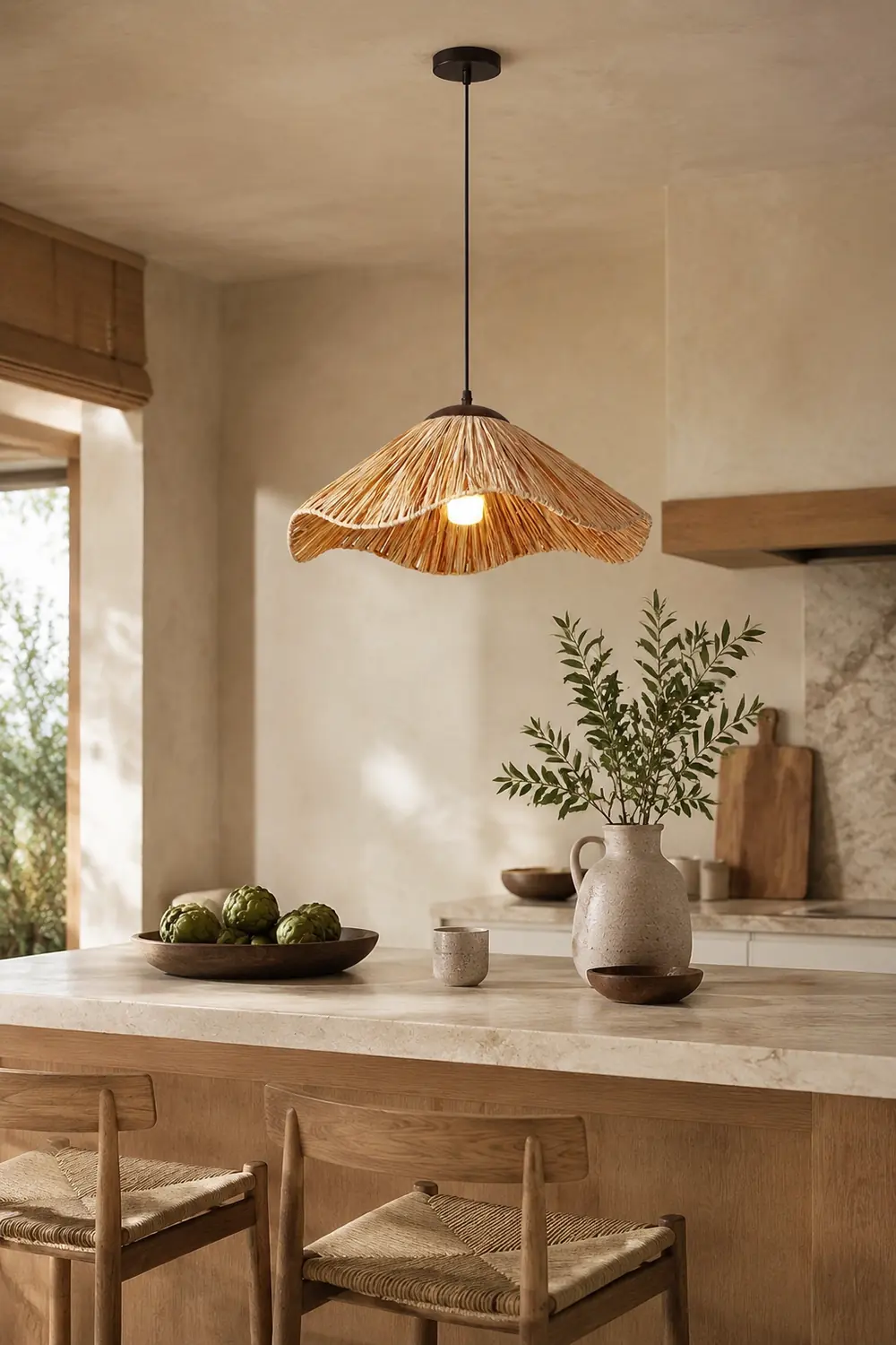 Straw Weaving Pendant Lamp - Lumpaz
