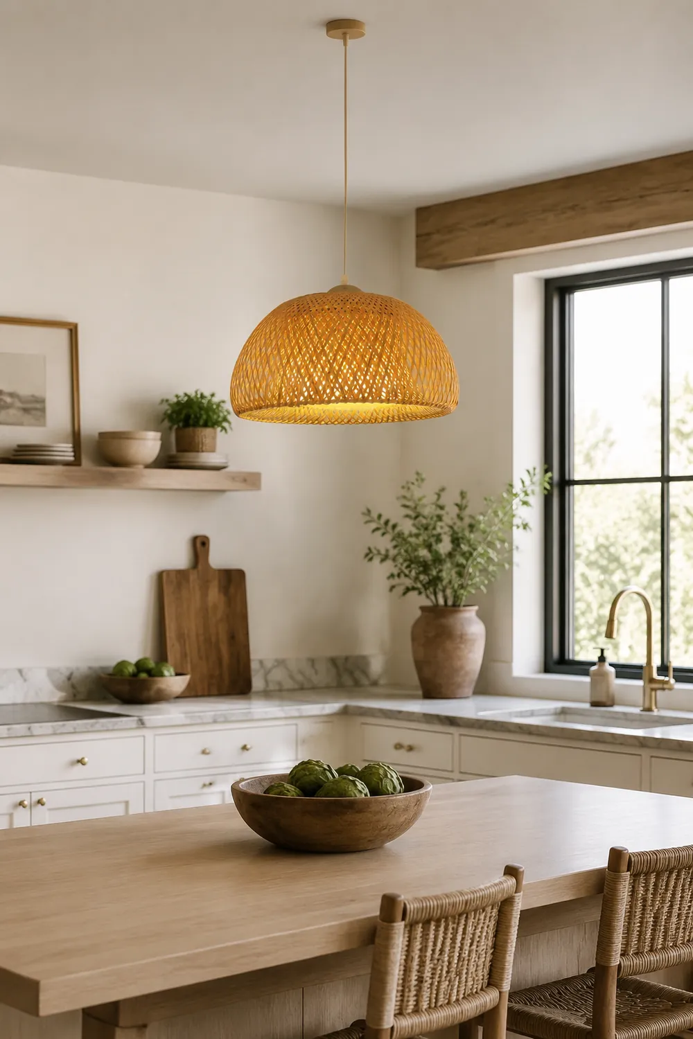 Zenith Bamboo Pendant Light - Lumpaz