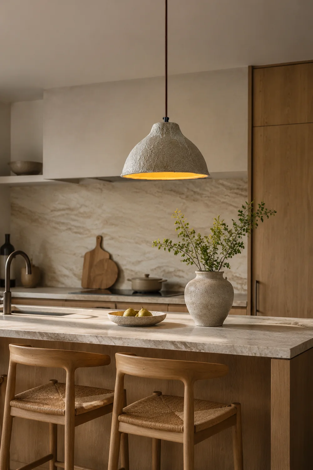 Raku Retro Ceramic Pendant Lamp - Lumpaz