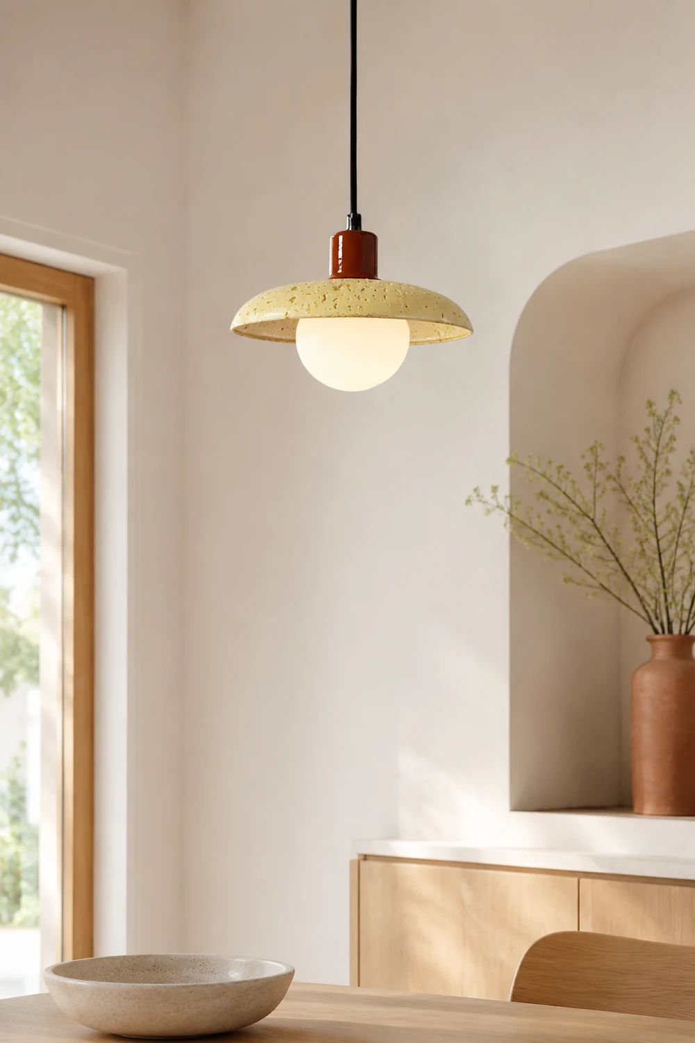 Revi Cement Pendant Light - Lumpaz