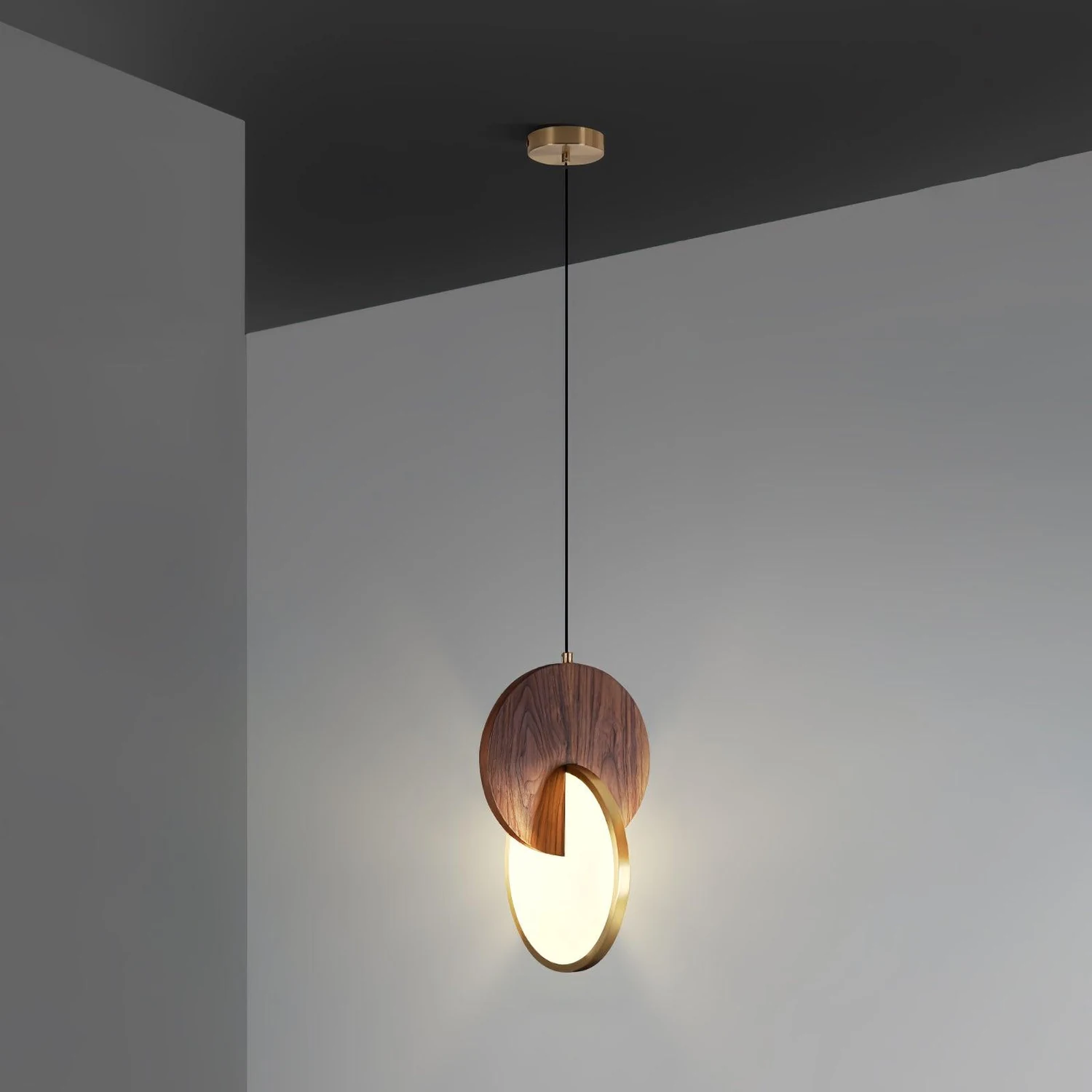 Double Disk Pendant Lamp - Lumpaz
