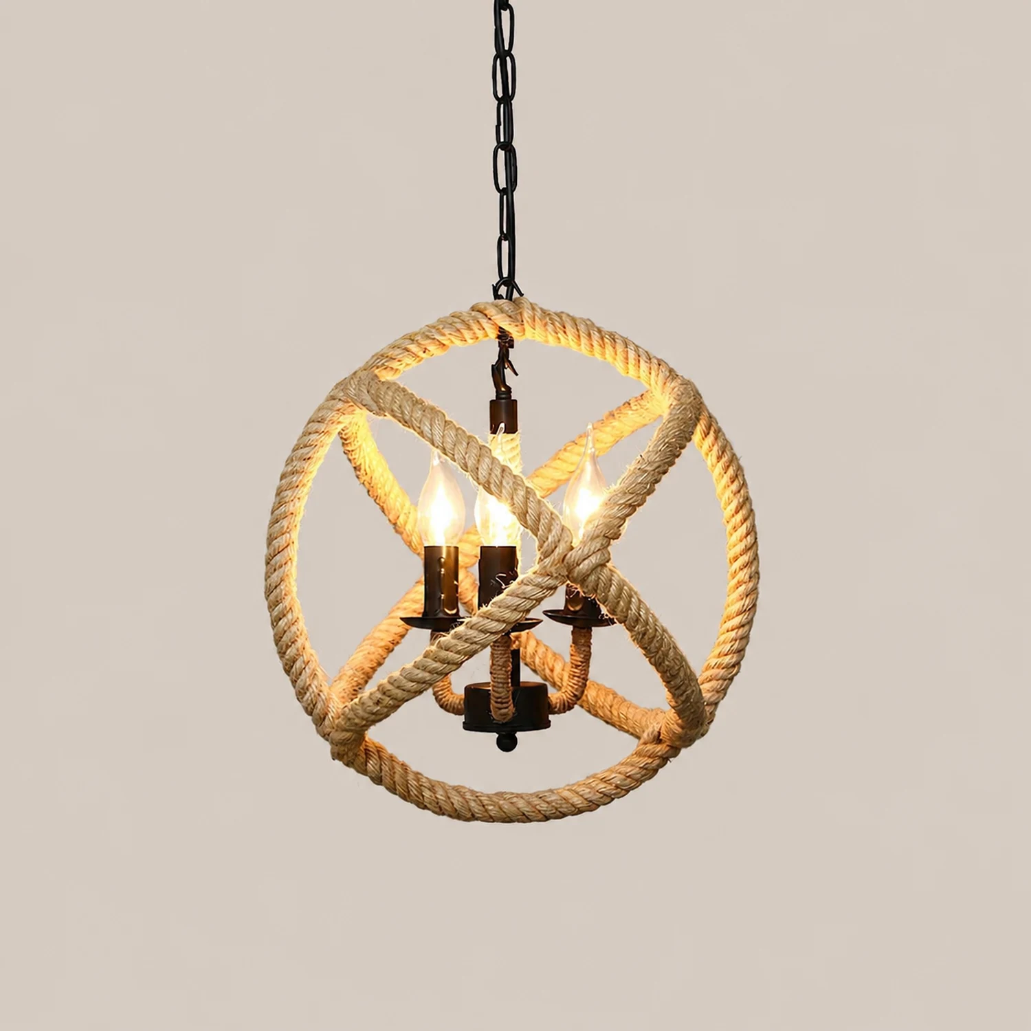 Retro Hemp Rope Interesting Pendant Light - Lumpaz