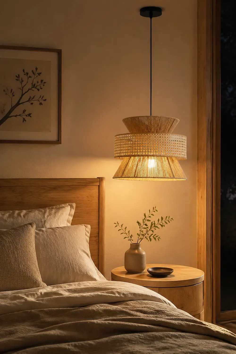 Rattan Bamboo Pendant Lamp - Lumpaz
