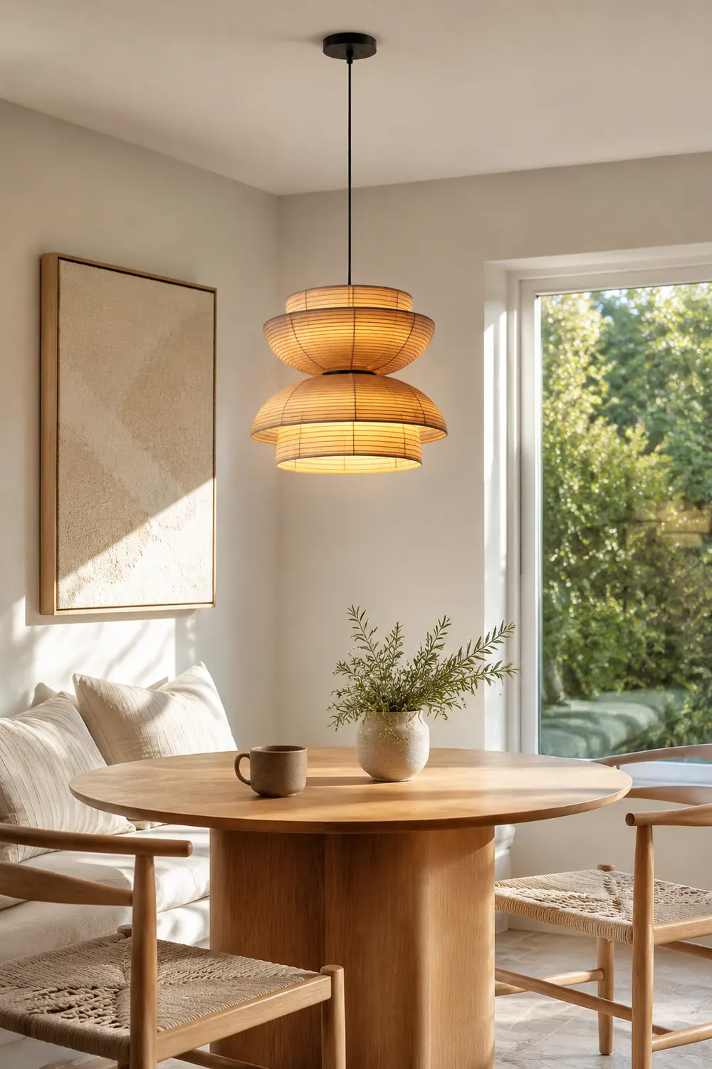 Fabric Art Hanging Lamp - Lumpaz