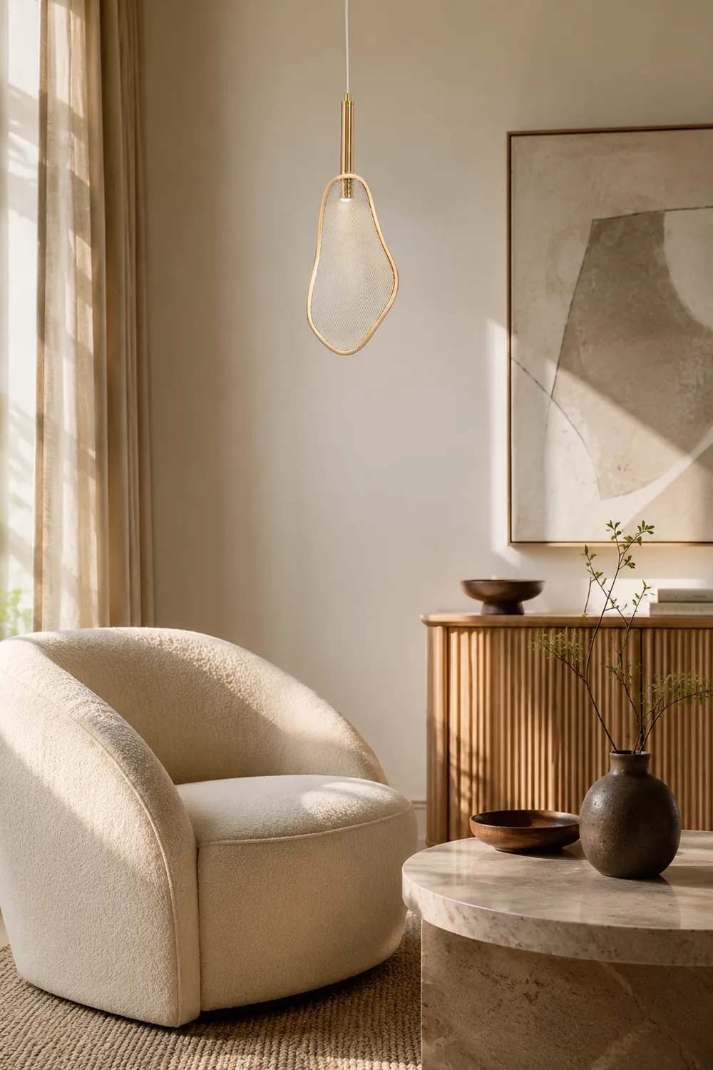 Fan Shape Pendant Light - Lumpaz