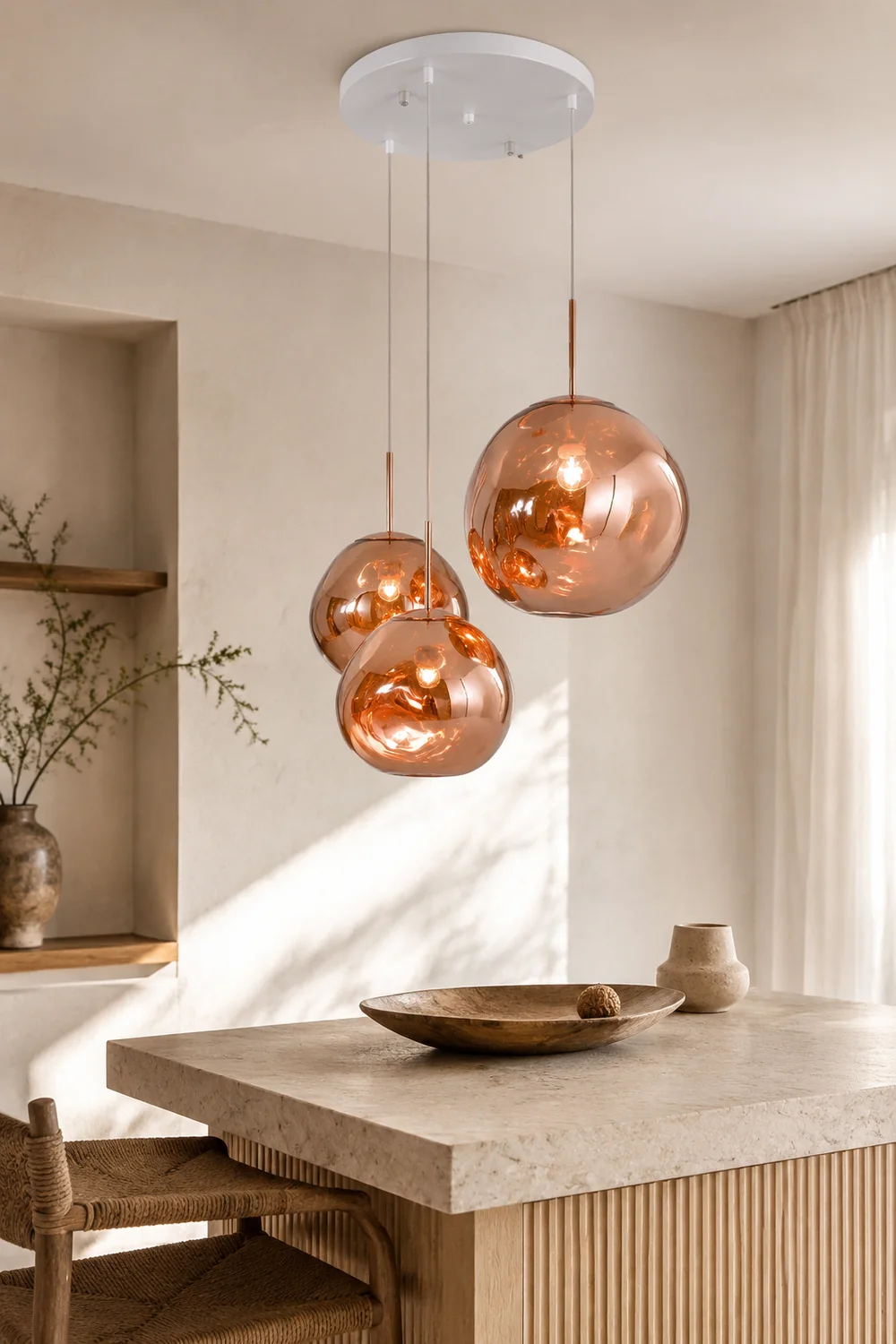 Multi Lava Round Pendant Lamp - Lumpaz