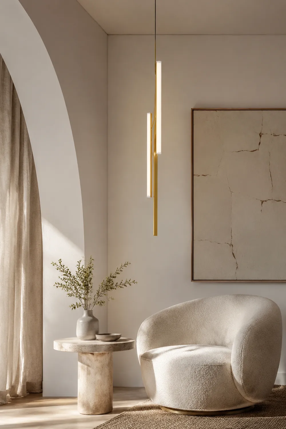 Halo Jewel Straight Pendant Light - Lumpaz