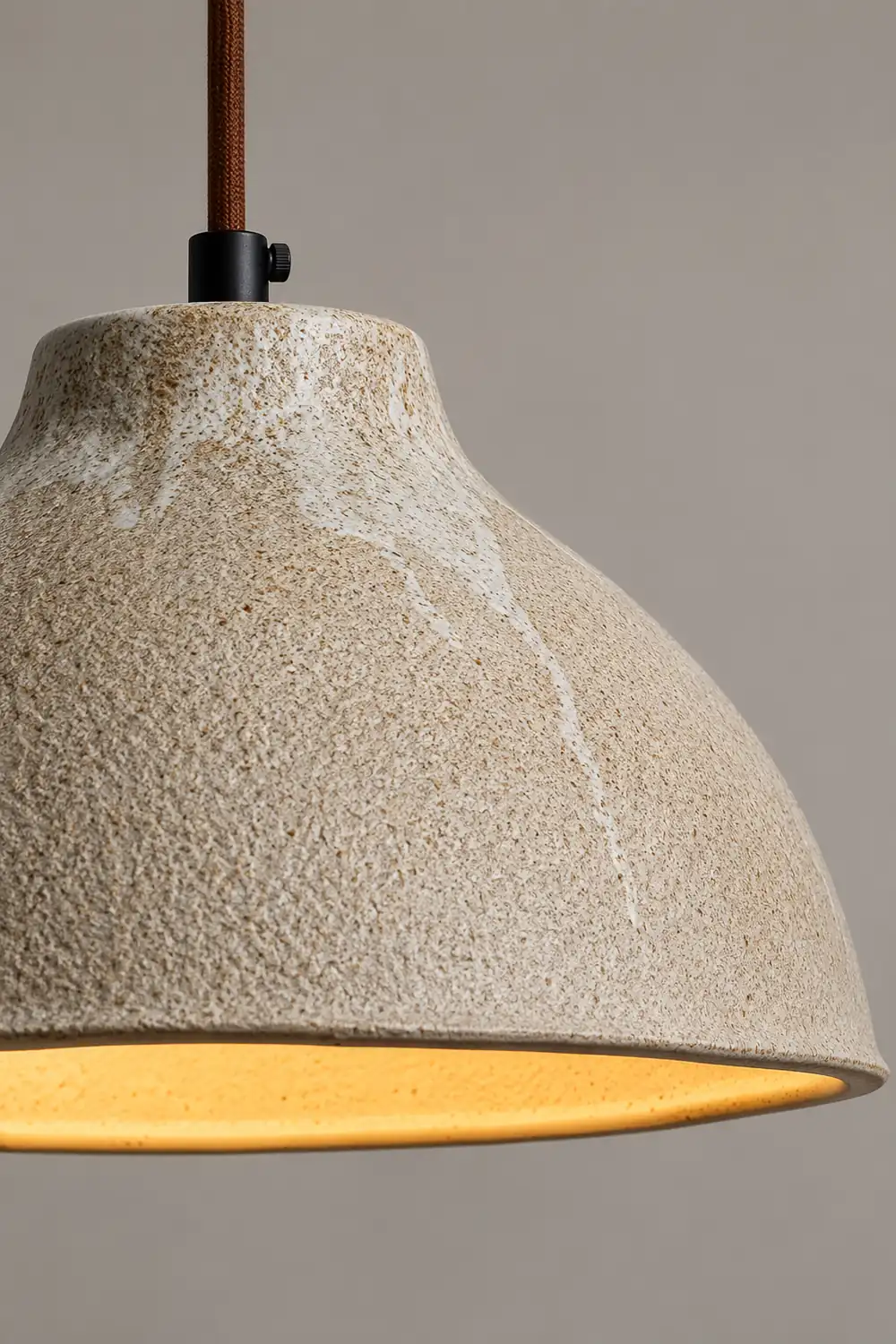 Raku Retro Ceramic Pendant Lamp - Lumpaz