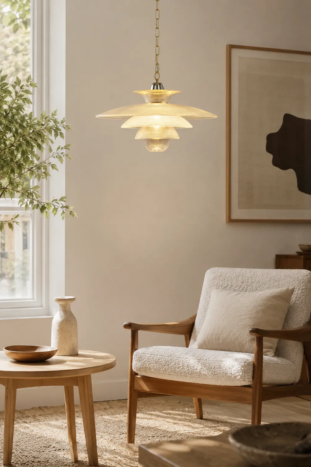Grid Glass Pendant Light - Lumpaz