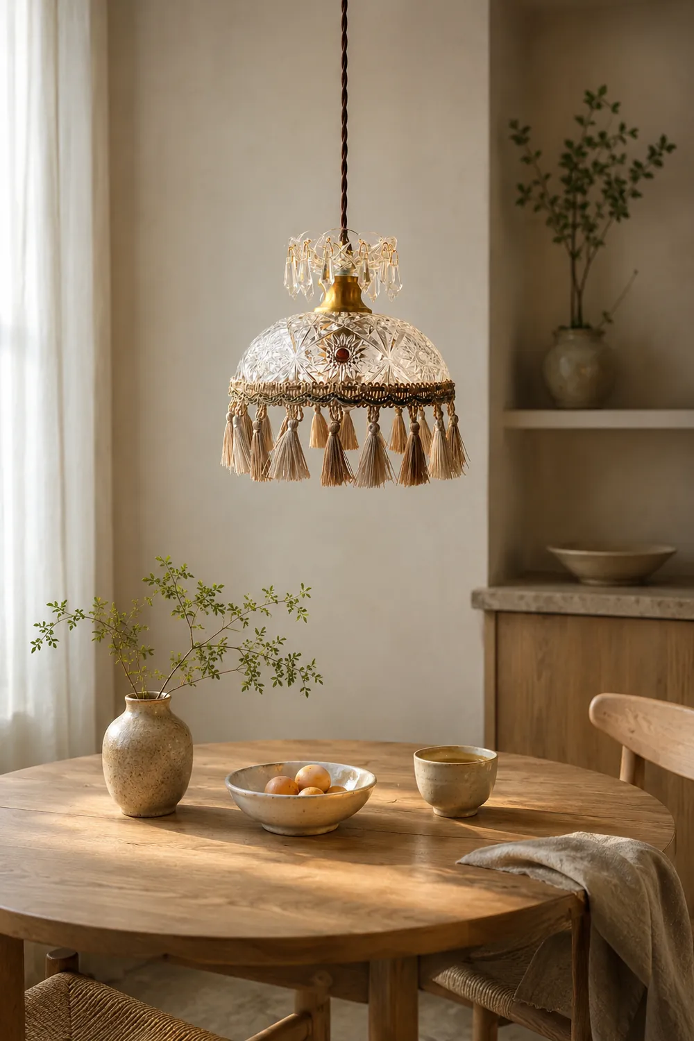 Bowl Tassel Pendant Light - Lumpaz
