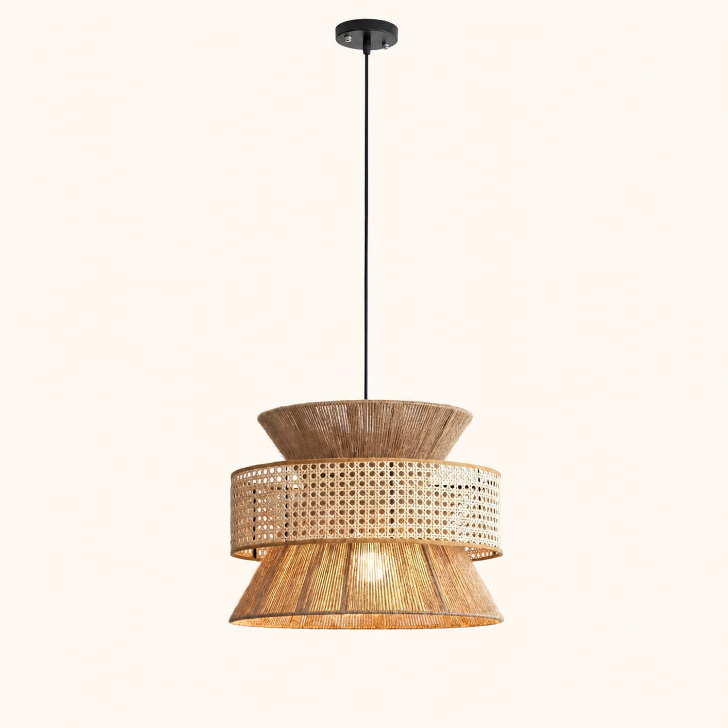 Rattan Bamboo Pendant Lamp - Lumpaz