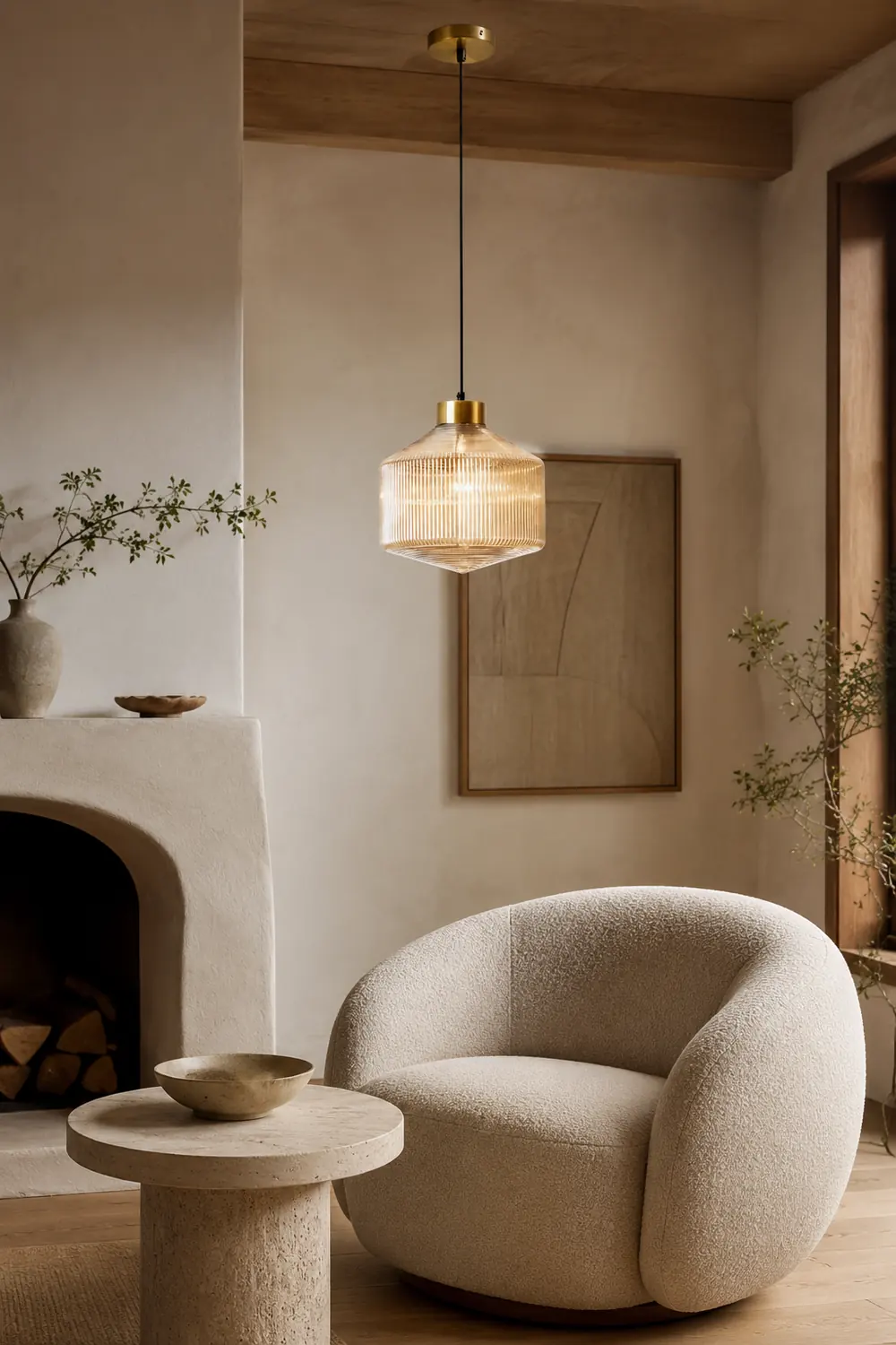 Striped Spinning Top Pendant Light - Lumpaz