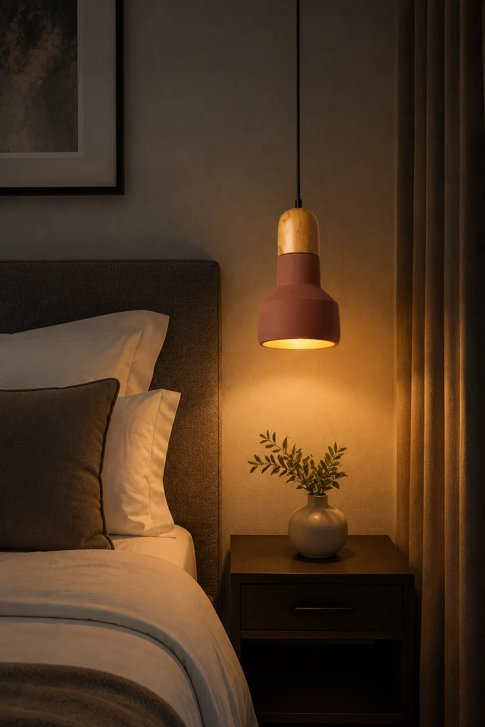 Nessa Wood Pendant Light - Lumpaz