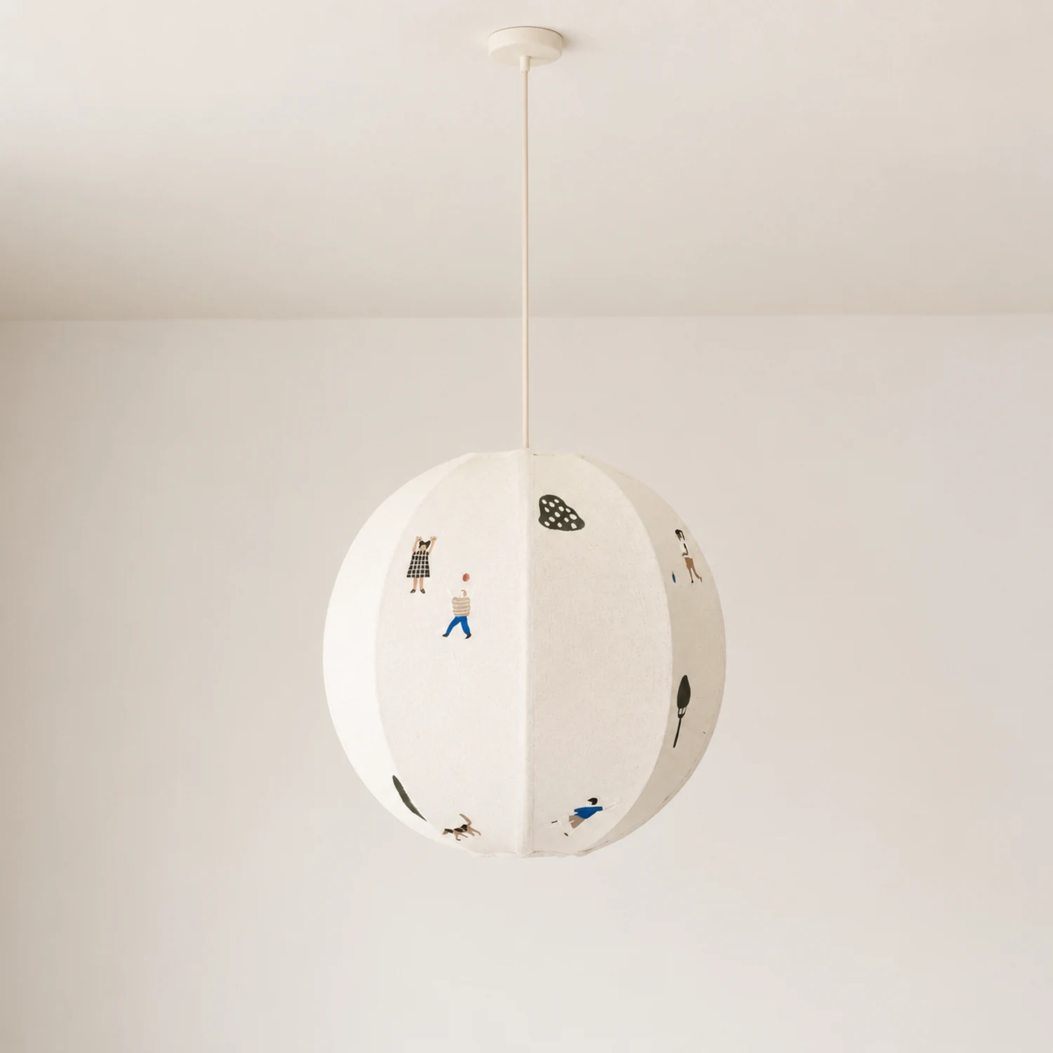Park Embroidered Textile Pendant Lamp - Lumpaz