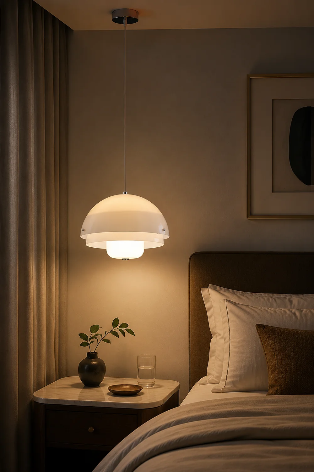 Milk White Layer Pendant Lamp - Lumpaz