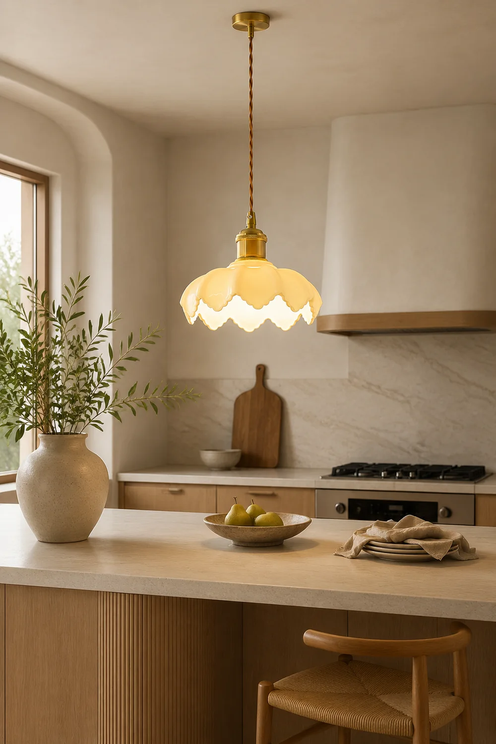 French Petal Pendant Light - Lumpaz