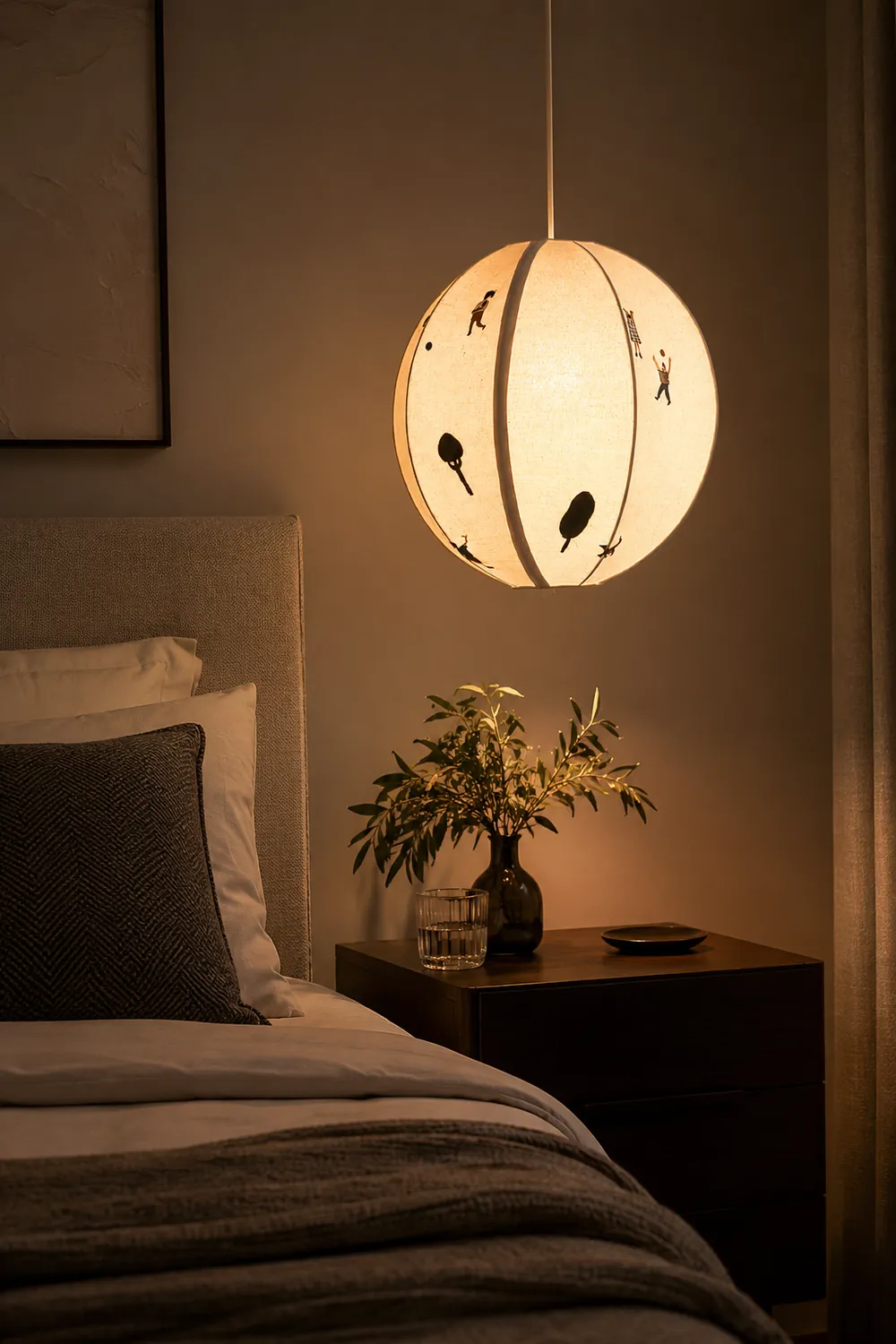 Park Embroidered Textile Pendant Lamp - Lumpaz