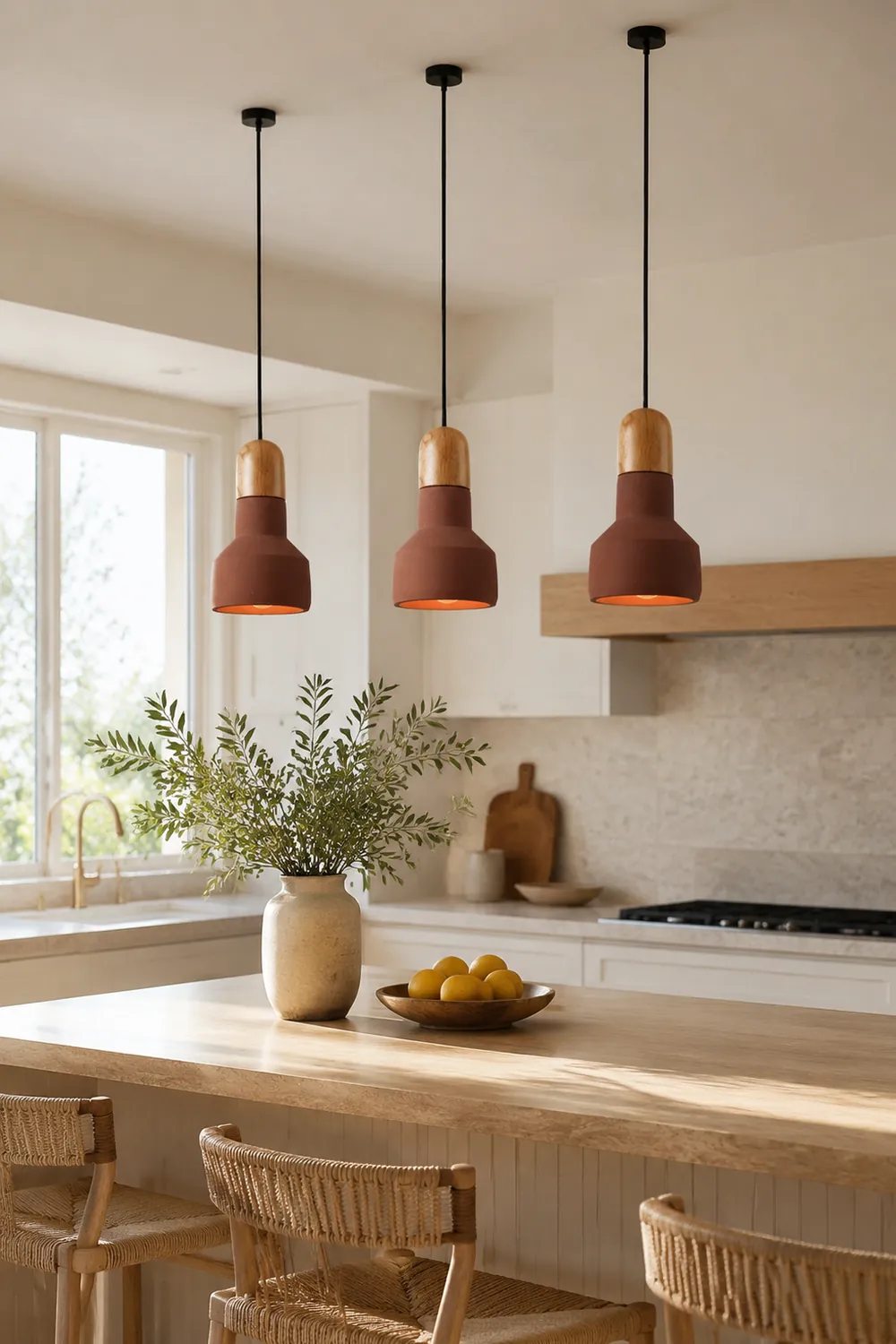 Nessa Wood Pendant Light - Lumpaz